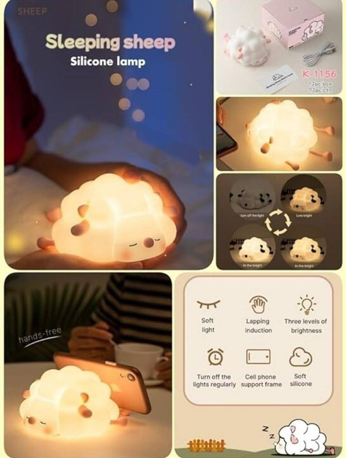 FOBIXEN Sheep Shape Portable Lamp - Image 5