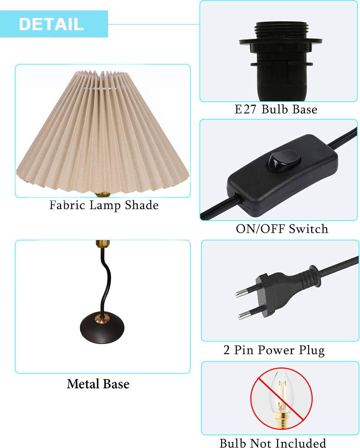 nightstand lamp table lamp switch on base Homesake Twister Small Table Lamp, Bedside Nightstand/Lamp, Bedroom, Living  Room, Pleated Table Lamp Price in India Buy Homesake Twister Small Table  Lamp, Bedside Nightstand/Lamp, Bedroom, Living Room, Pleated Table Lamp  online