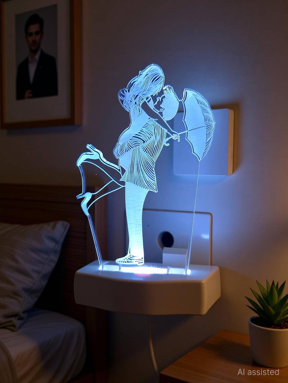 2Mech Picture Light Wall Lamp With Bulb