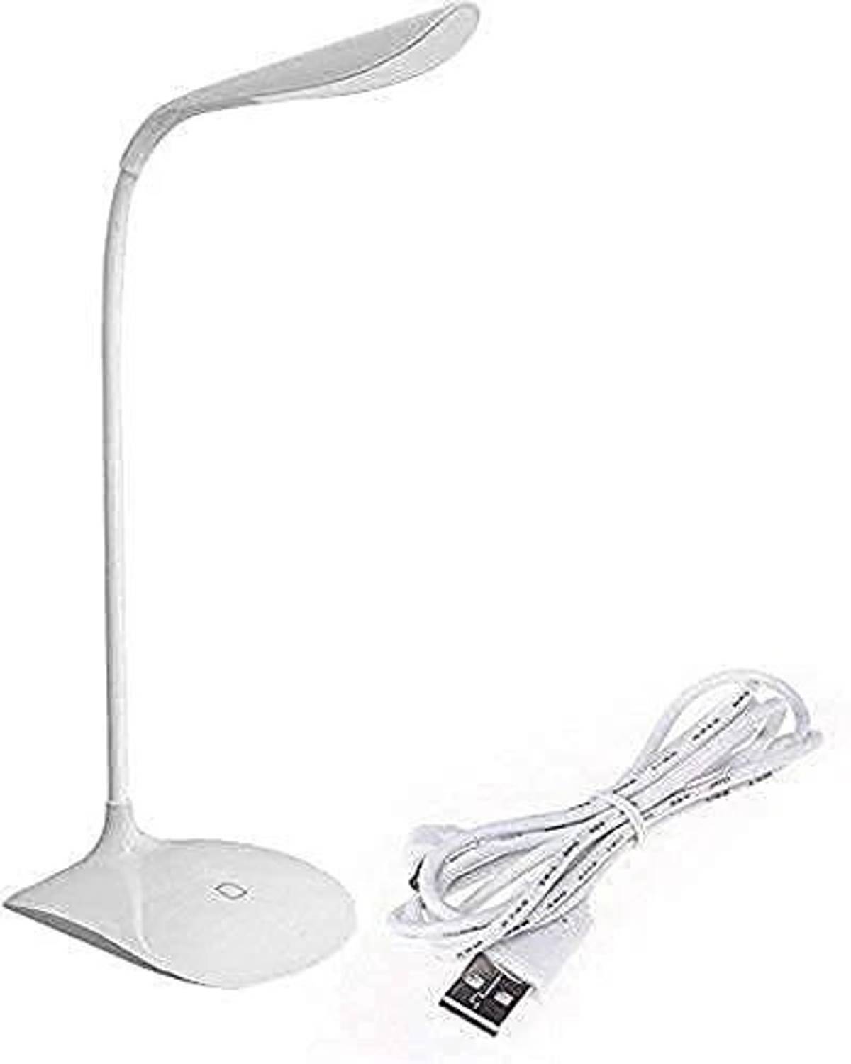 BHAJANLAL GREENERY Table Shade Less Fashion Flexible Neck LEDs Switch Dimmer LED Table_L207 Study Lamp