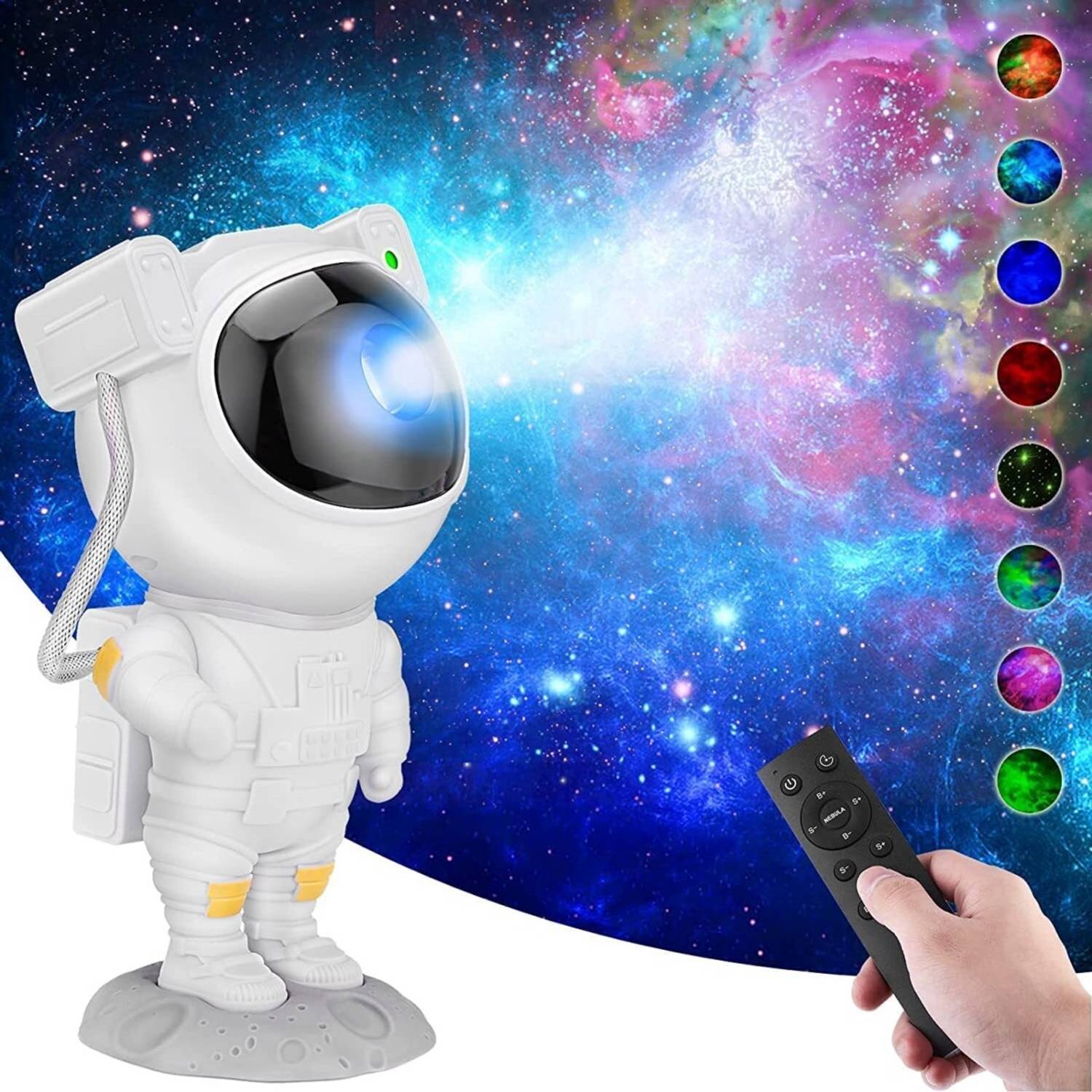 TECHIGH Astronaut Galaxy Light Projector Night Light with Remote