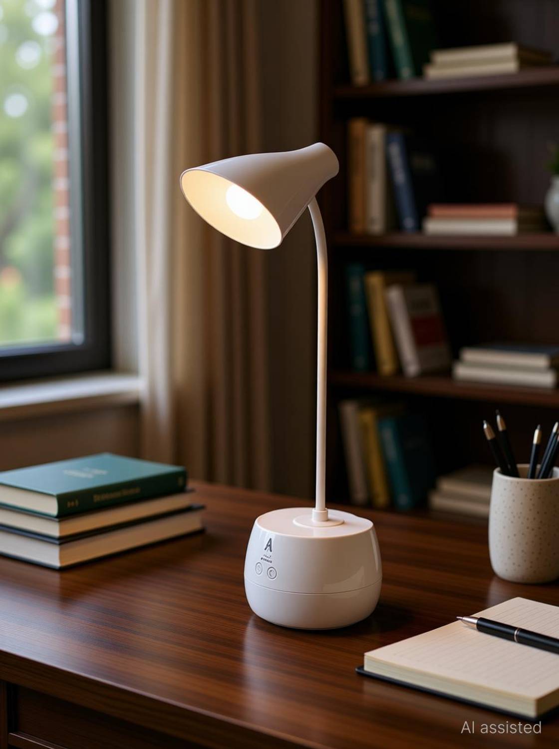 AKARI LED Bright Adjustable Table Lamp Rechargeable USB Emergency Study Lamp Study Lamp