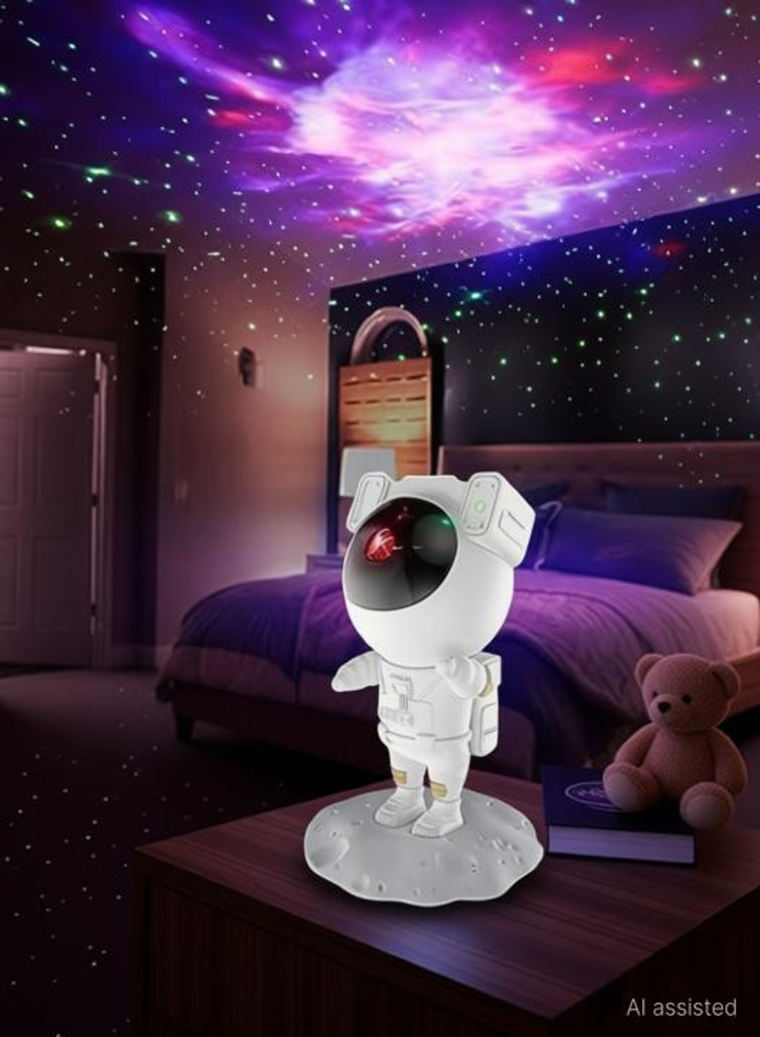 Image of U UZAN Astronaut Galaxy Projector for Bedroom, Star Projector for kids room Night Lamp