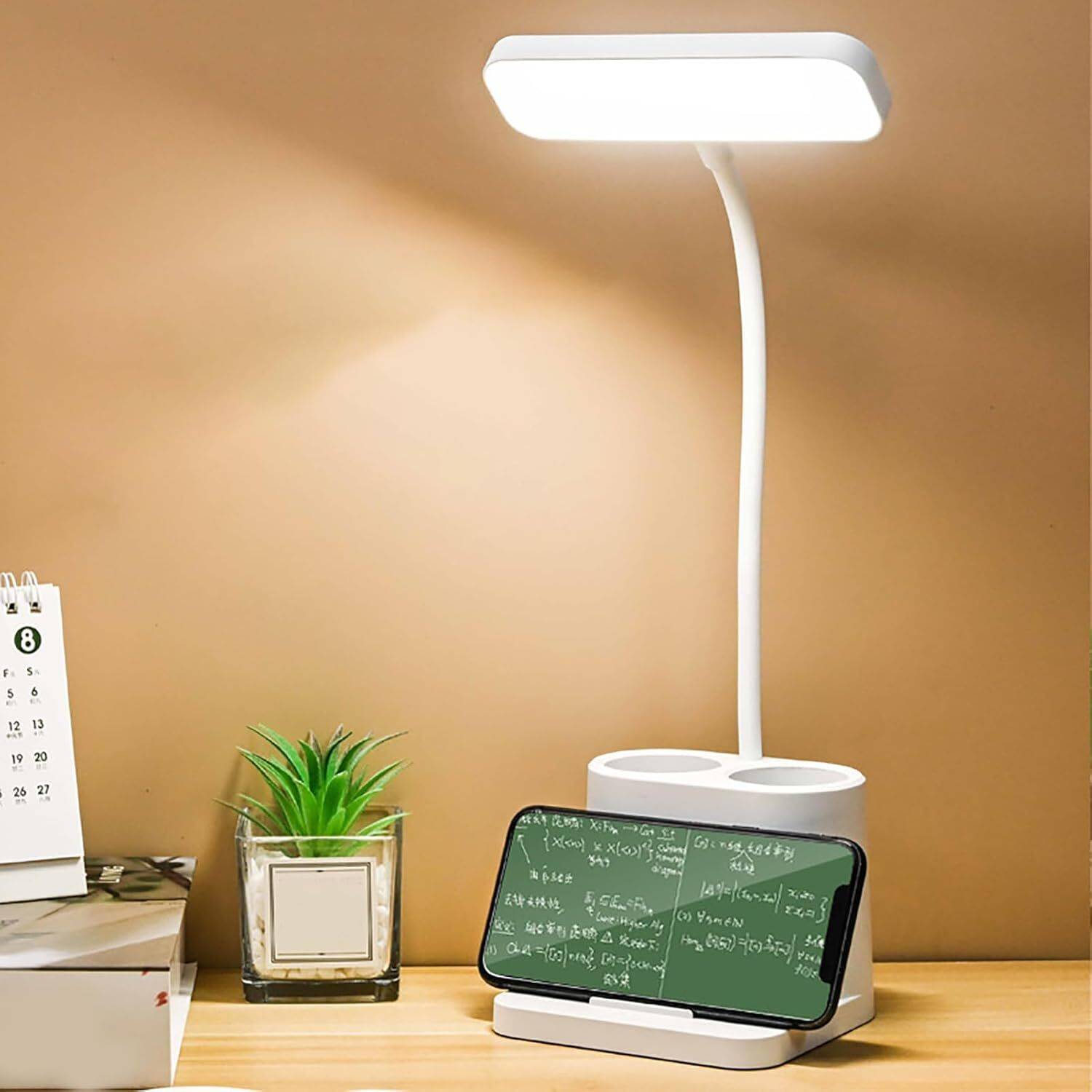 iDOLESHOP Rechargeable Study & Night Adjustable Table lamp With M