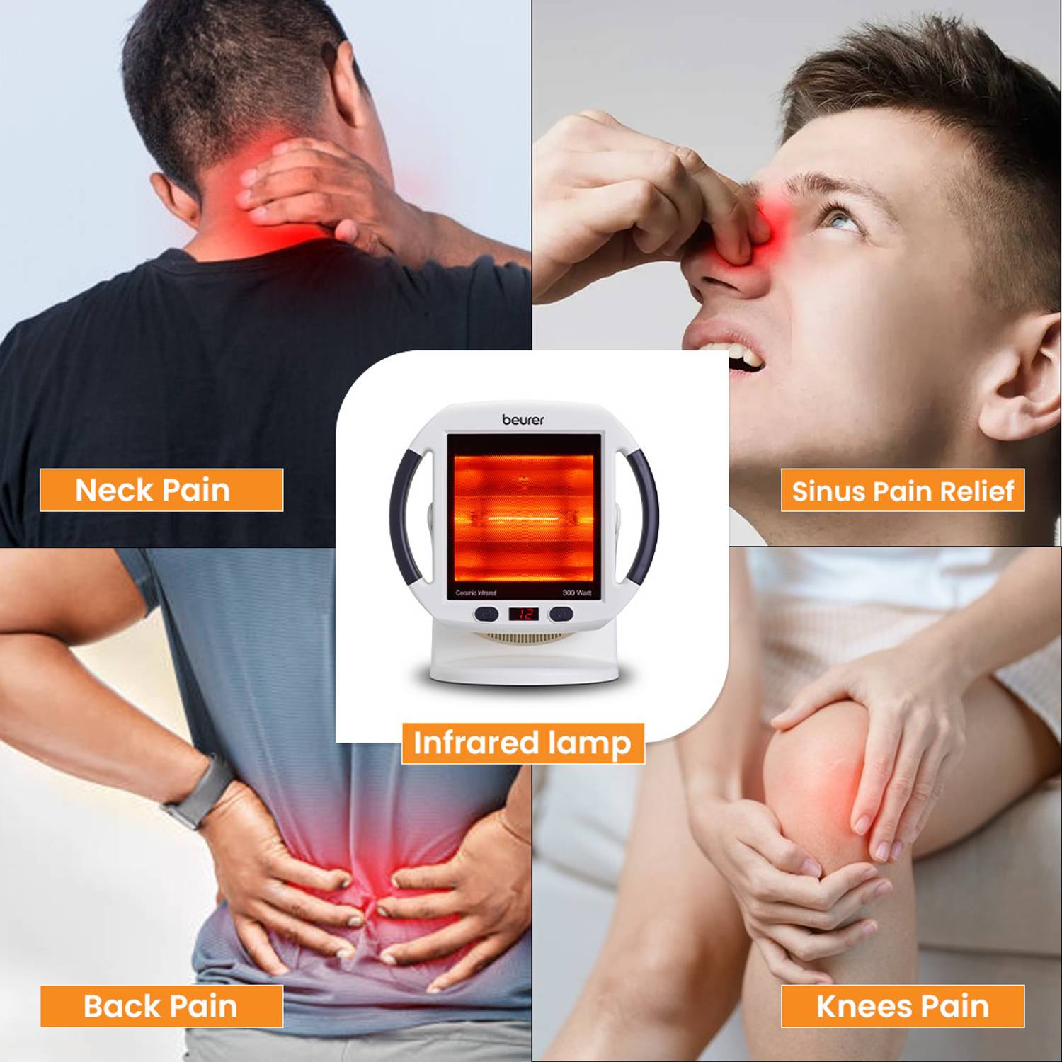 Beurer IL50 Infrared Heat Lamp for Muscle Pain and Cold Relief Table Lamp Price in India
