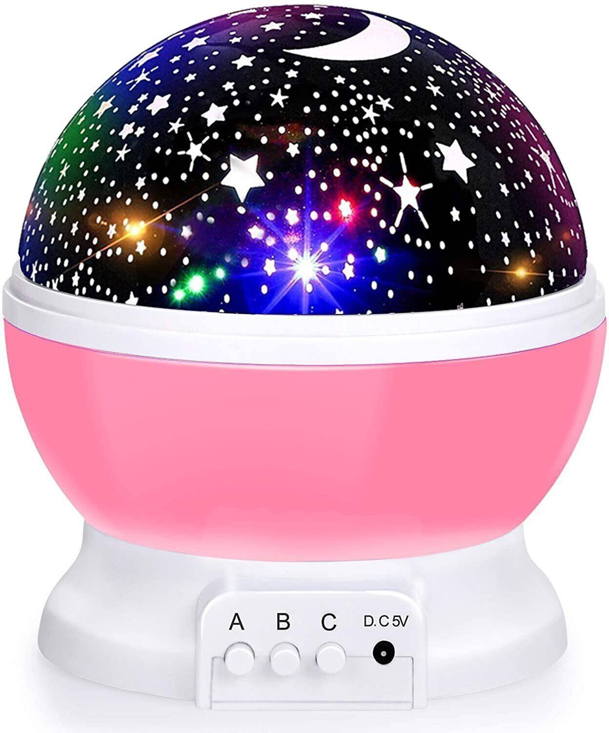 AMANZA Star Master Moon Projector 360 Degree Rotation - 4 LED Bul
