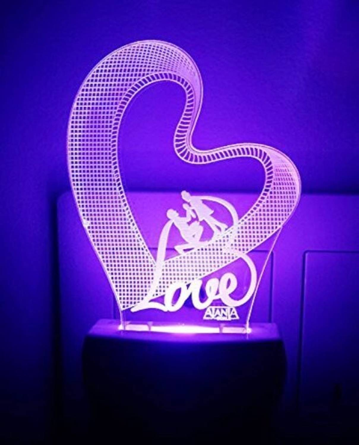AJANTA Love Heart I Love You(Code:2050) 3D Night Lamp
