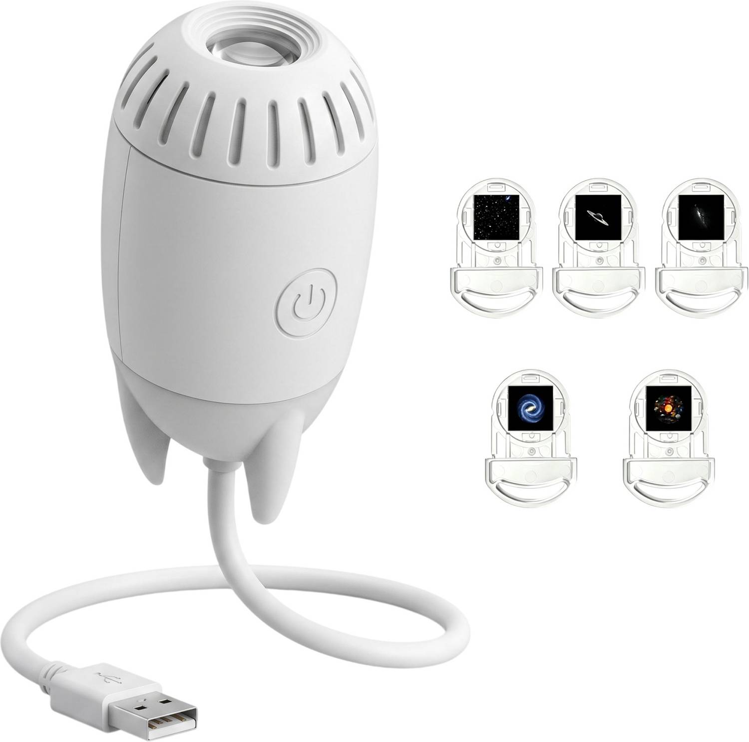 Finzara 2-in-1 Mini Galaxy Projector Night Light - Image 1