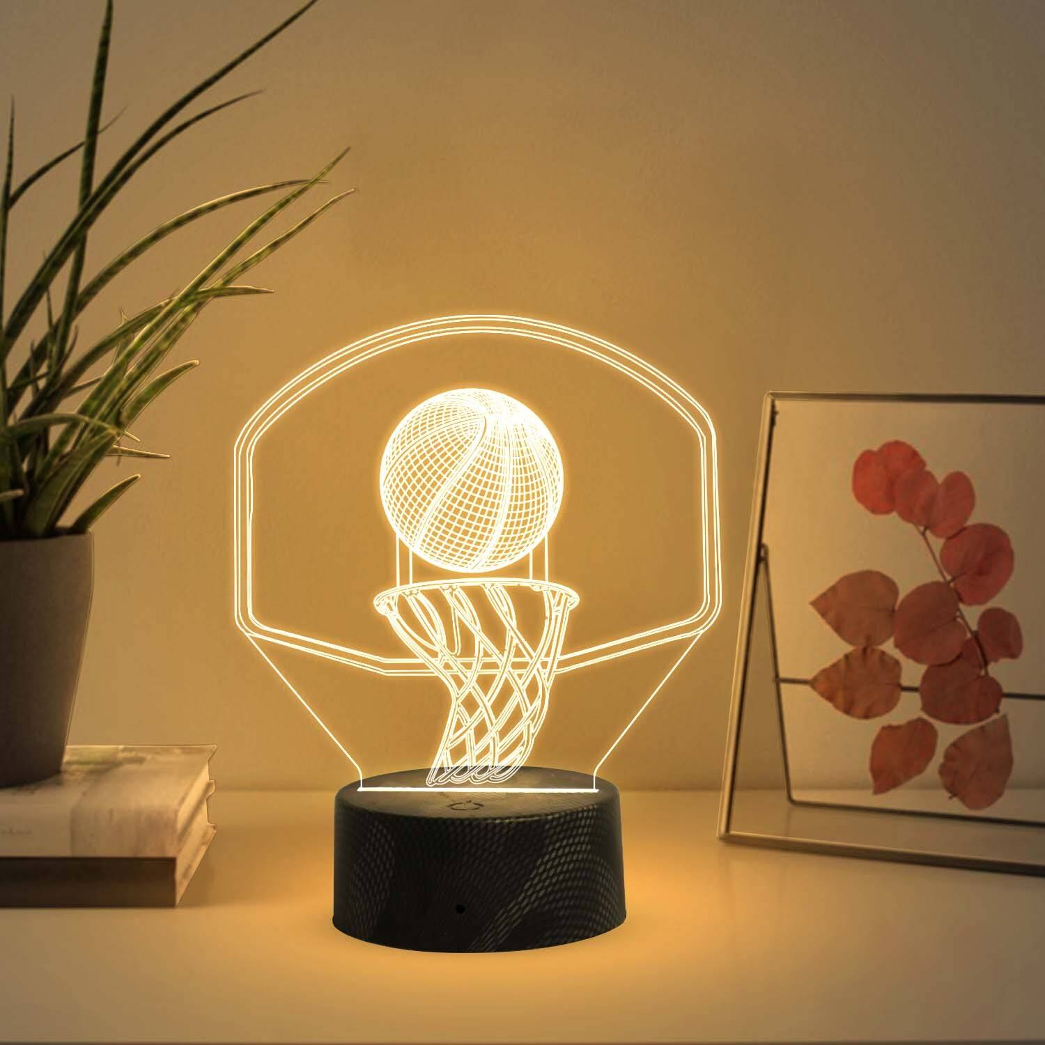 Gift Me Bazar Basketball Desk Table Lamp USB Button Birthday Gi