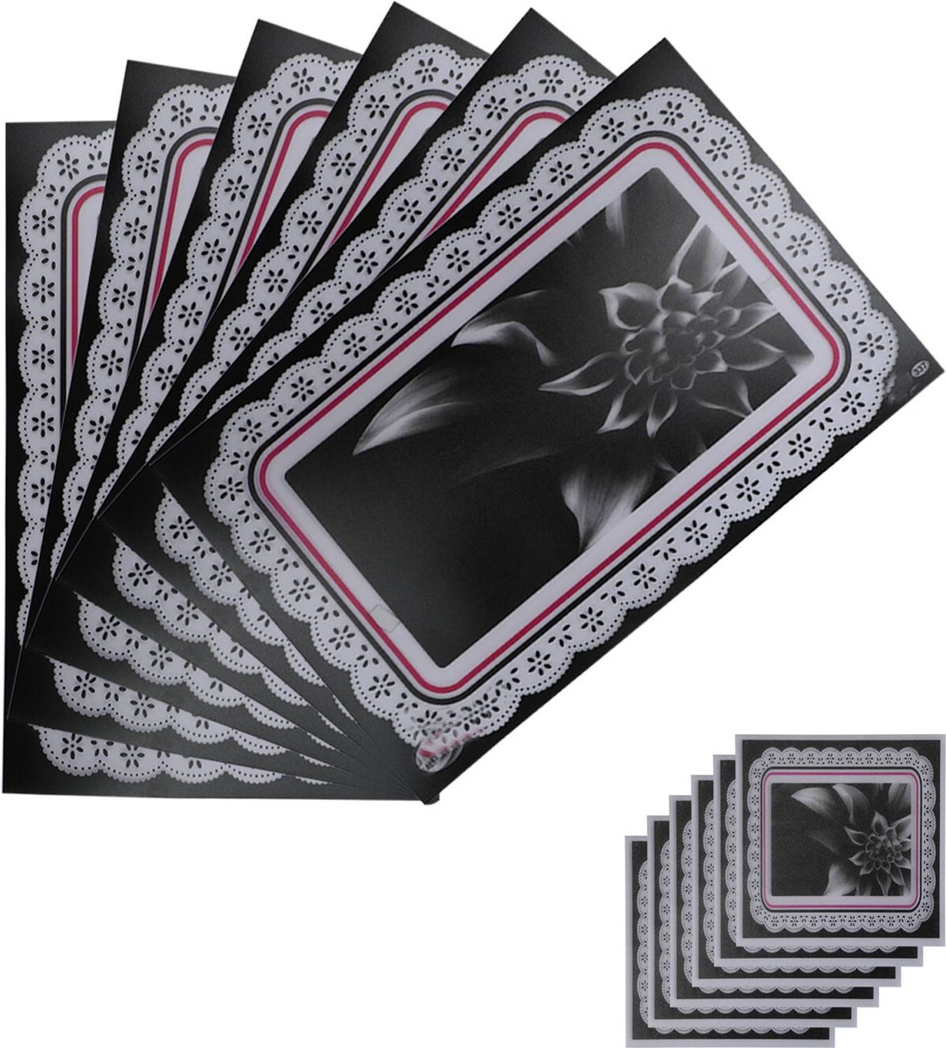 Bossify Rectangular Pack of 12 Table Placemat