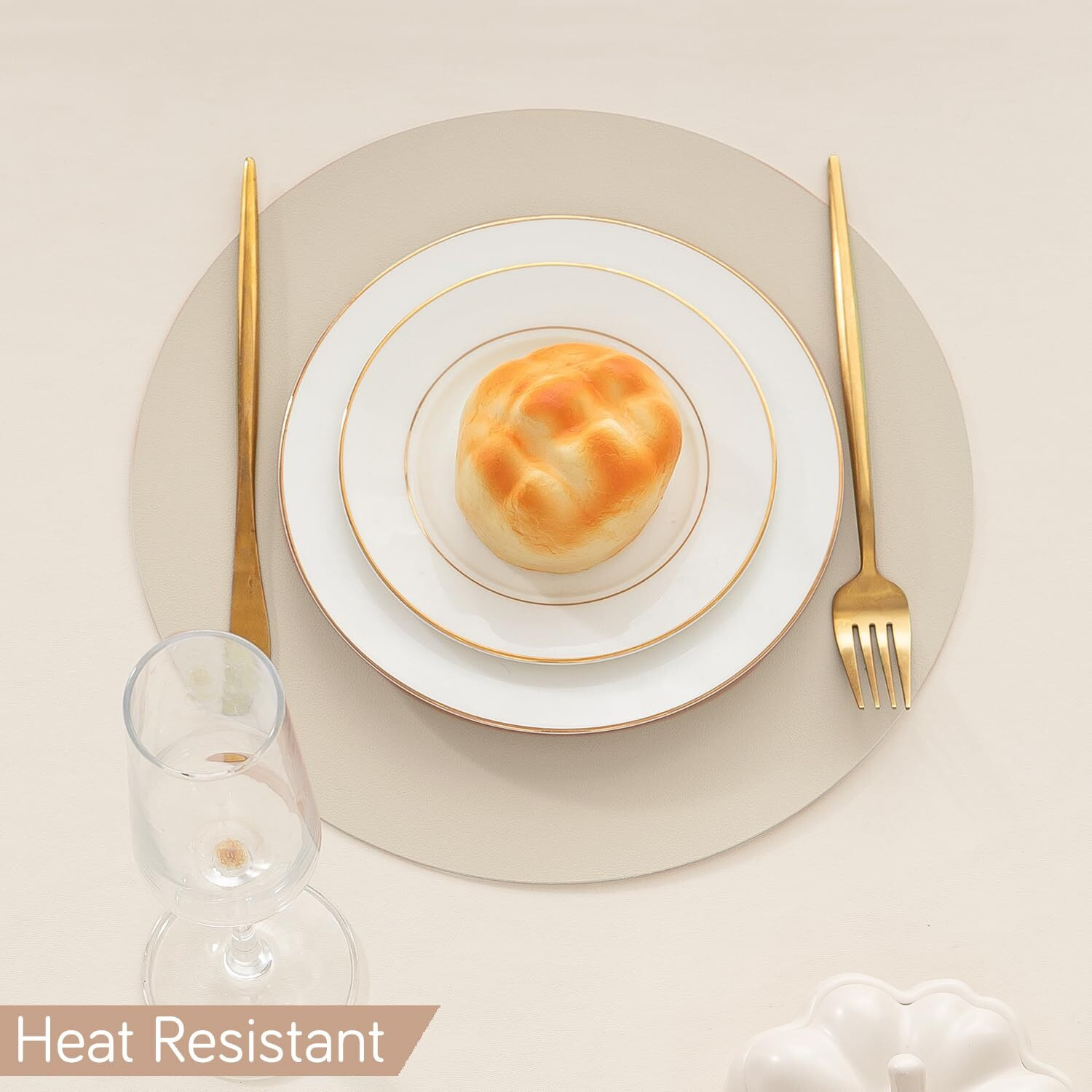 Image of HOKiPO Round Pack of 6 Table Placemat
