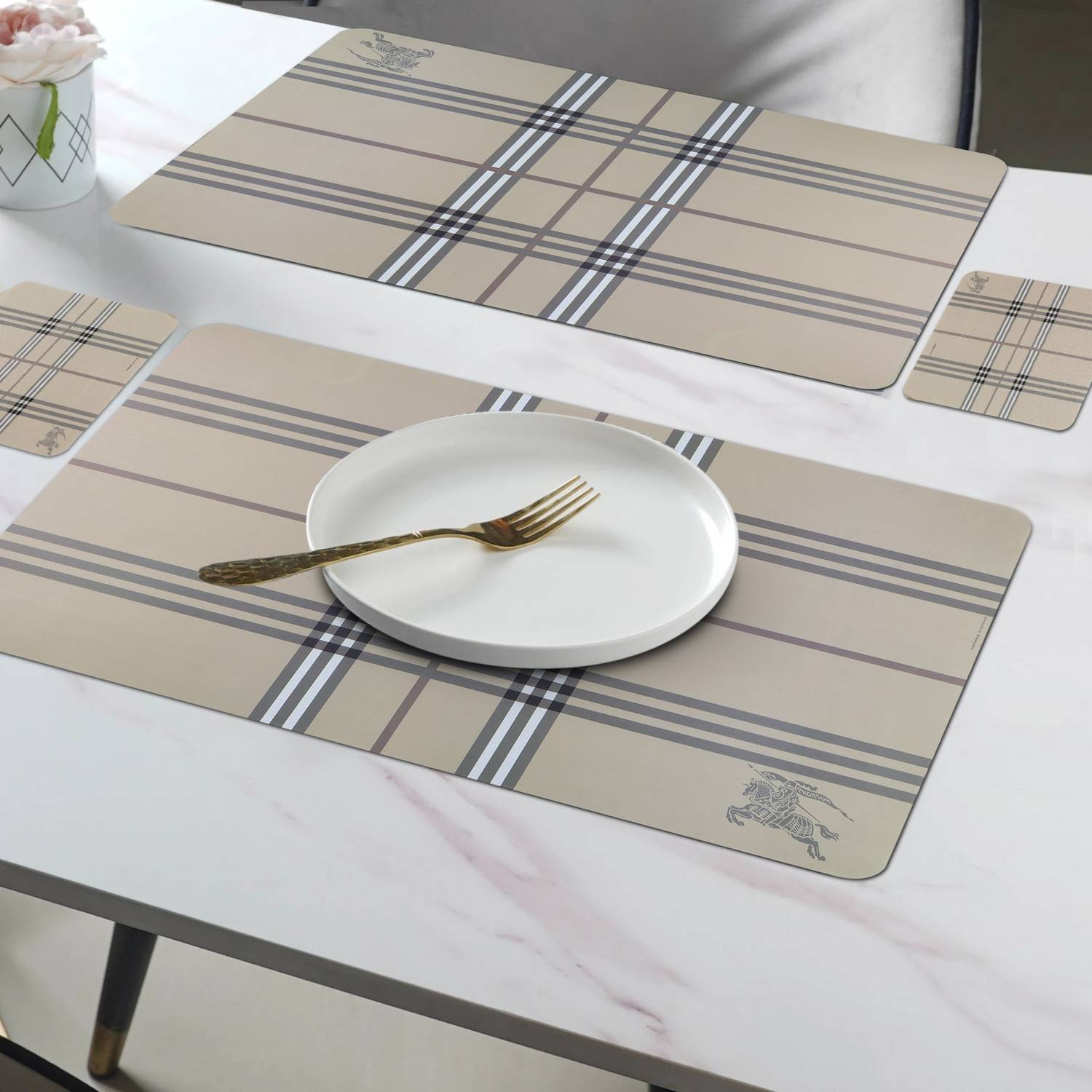 CASA FURNISHING Rectangular Pack of 6 Table Placemat