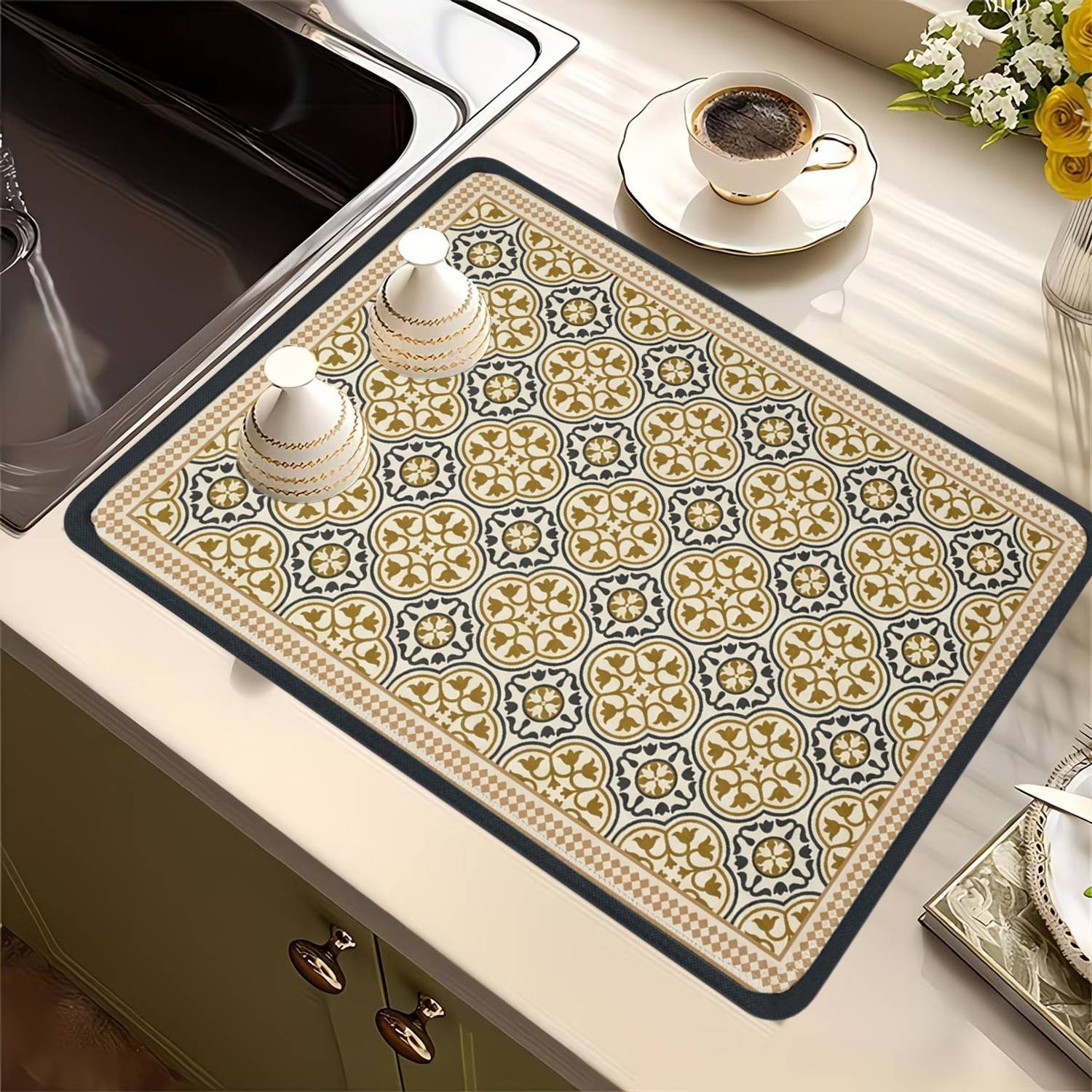 ANSHMJIMN Square Pack of 1 Table Placemat