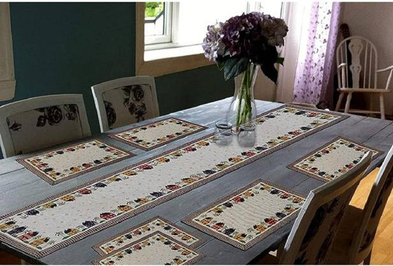 BOHOHAVEN Rectangular Pack of 7 Table Placemat