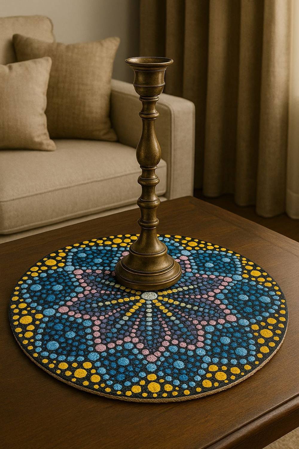 Adorn Round Pack of 1 Table Placemat