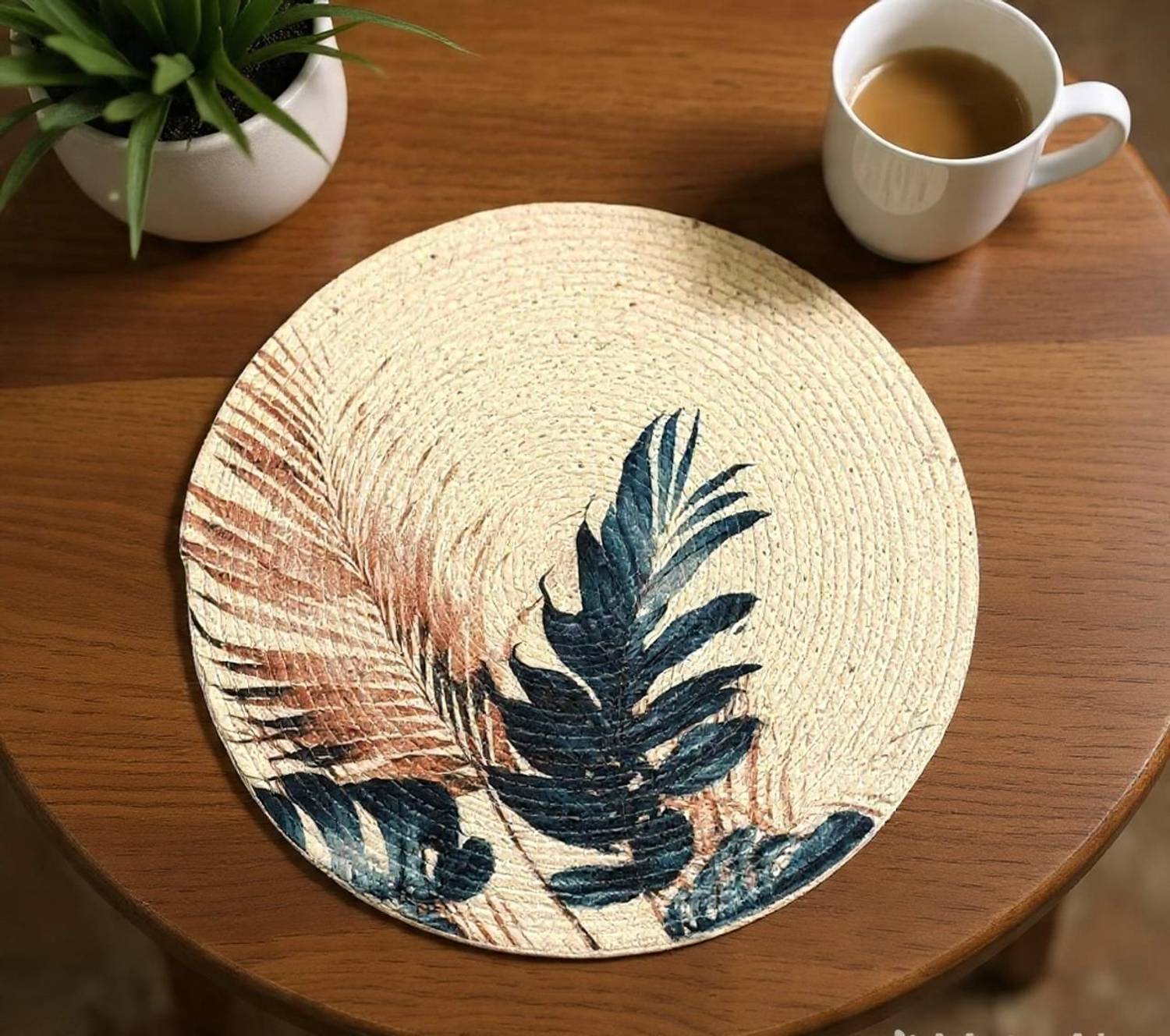 Artistic Den Round Pack of 1 Table Placemat