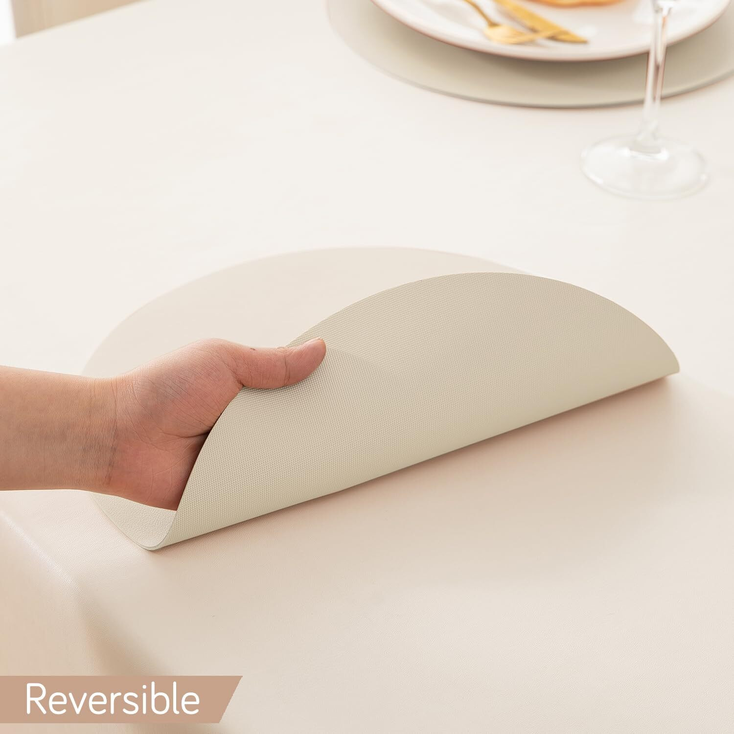 Image of HOKiPO Round Pack of 6 Table Placemat