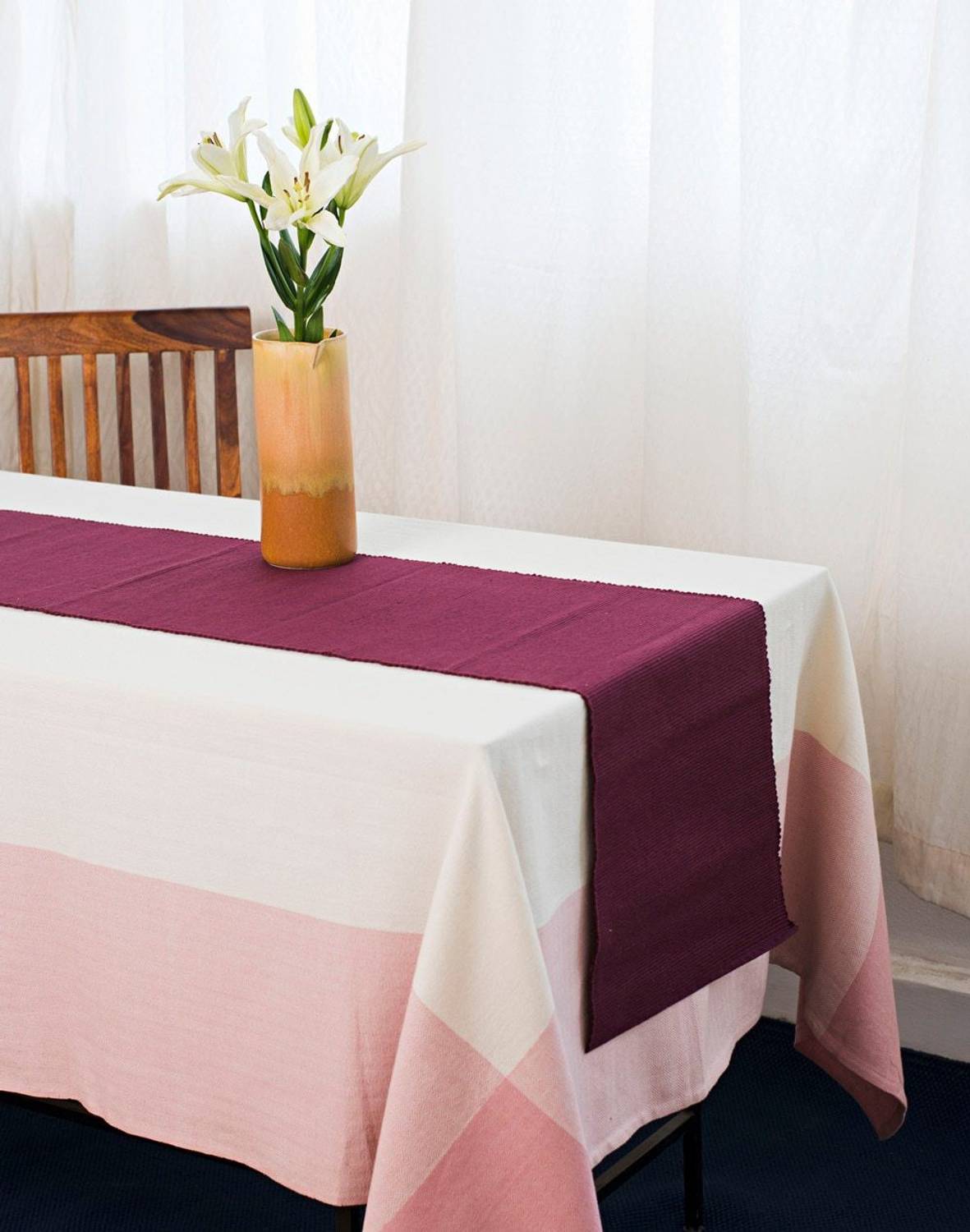 BBM Purple 120 cm Reversible Table Runner