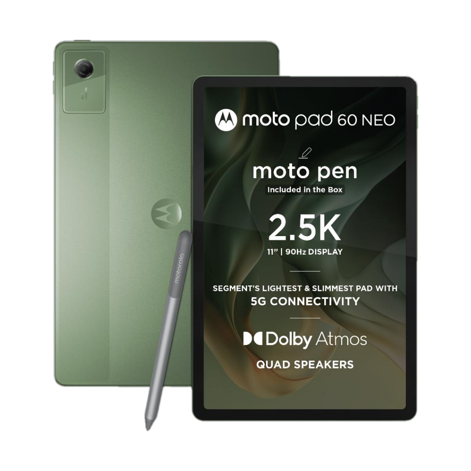 Image of MOTOROLA Pad 60 Neo 8 GB RAM 128 GB ROM 11 inch with Wi-Fi+5G MediaTek Dimensity 6300 Tablet (PANTONE Bronze Green)
