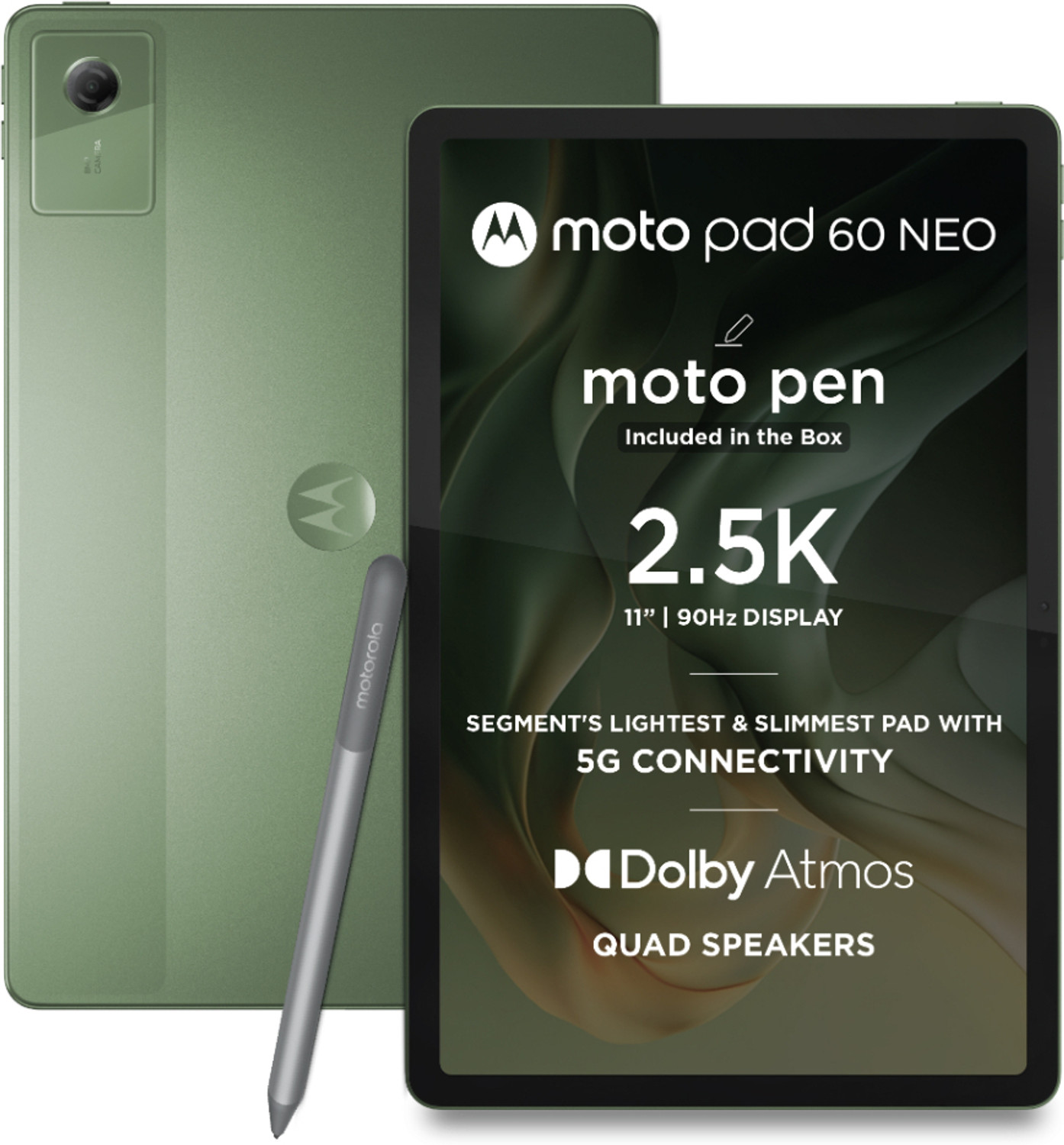 Image of MOTOROLA Pad 60 Neo 8 GB RAM 128 GB ROM 11 inch with Wi-Fi+5G MediaTek Dimensity 6300 Tablet (PANTONE Bronze Green)