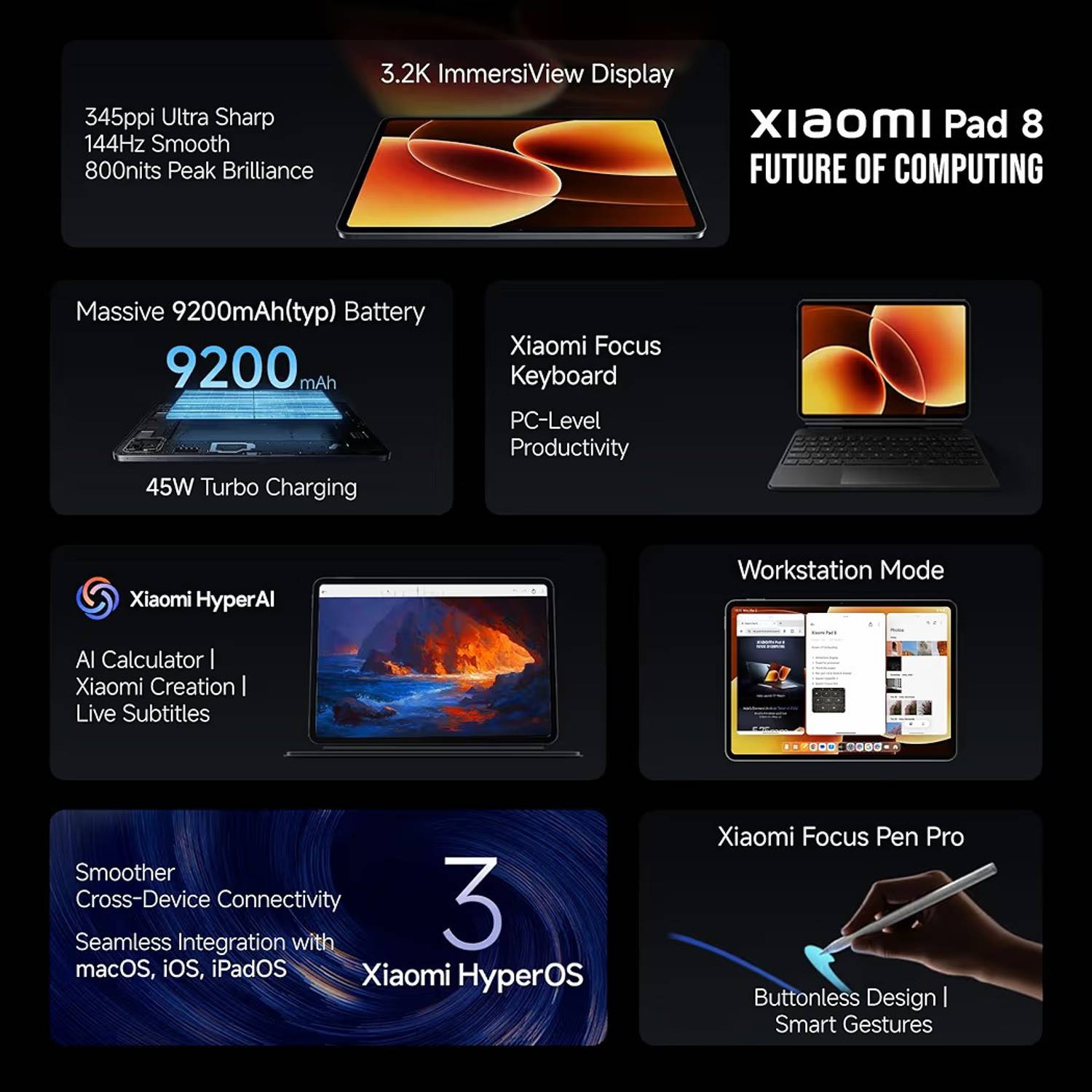 Xiaomi Pad 8 12GB 256GB 11.2 inch Wi-Fi Gaming Tablet - Image 2
