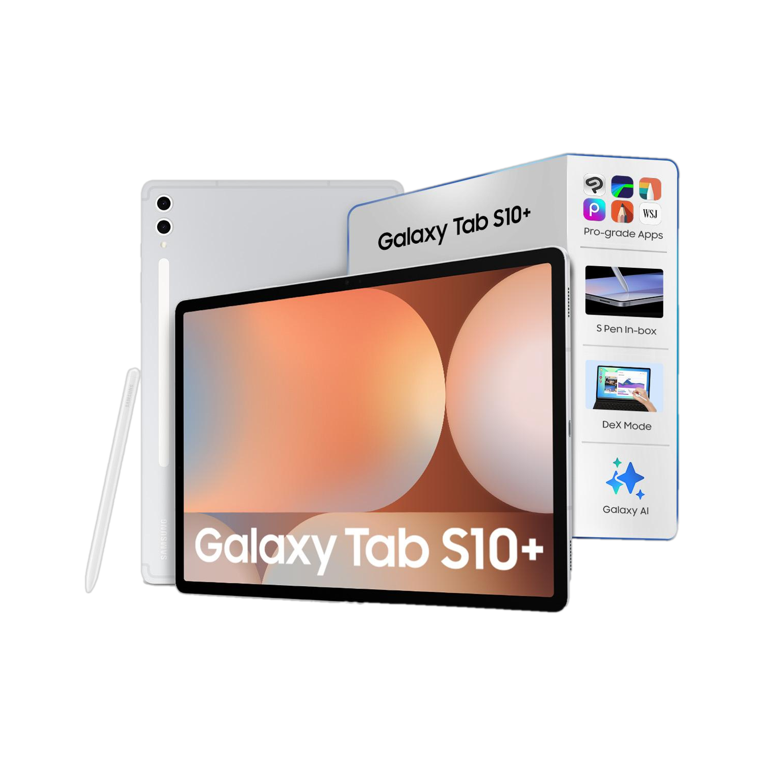 Samsung Galaxy Tab S10+ 12 GB RAM 256 GB ROM 12.4 inch with Wi-Fi+5G Gaming MediaTek Dimensity 9300+ Tablet (Platinum Silver)
