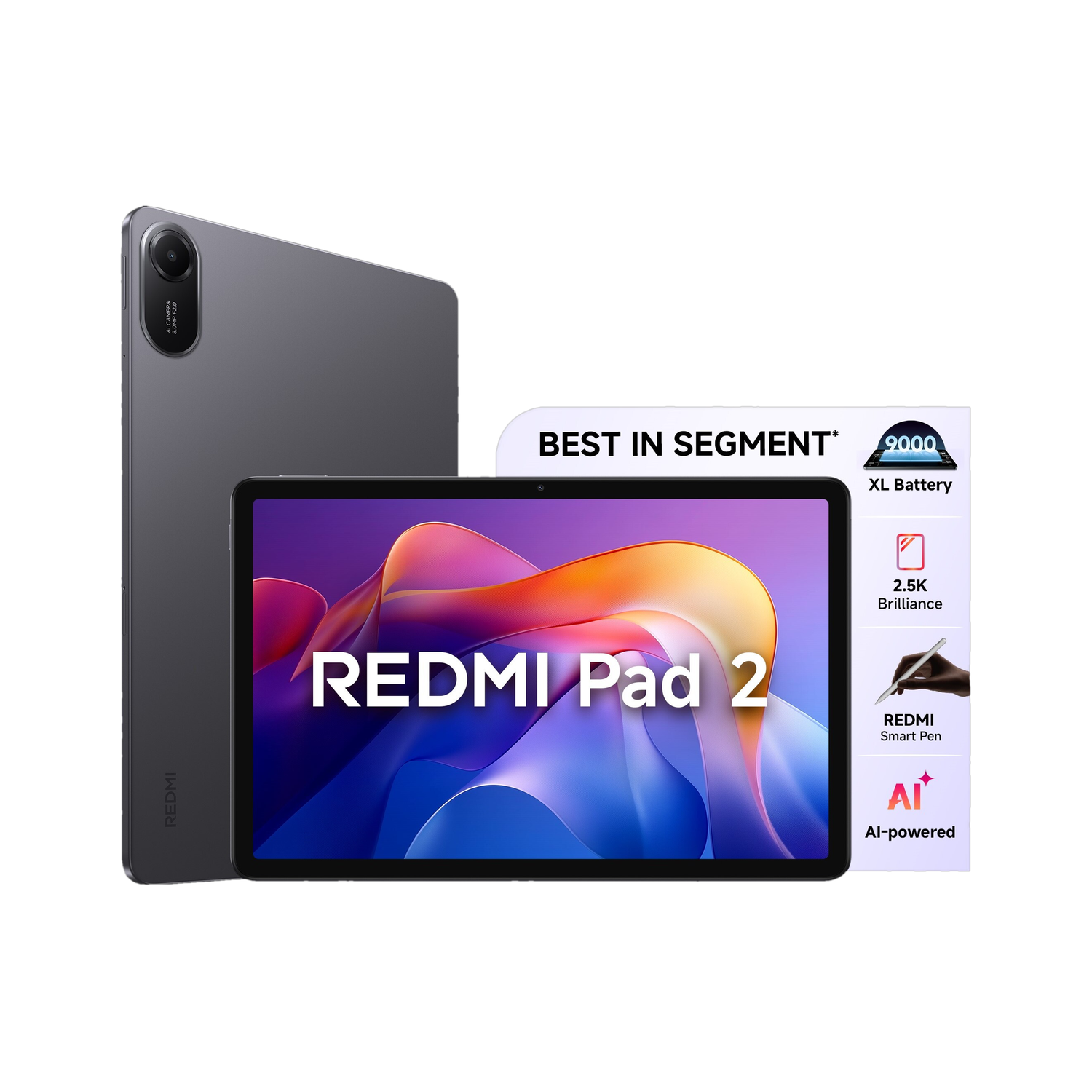 Redmi Pad 2 4GB RAM 128GB 11 inch Wi-Fi Tablet - Image 1