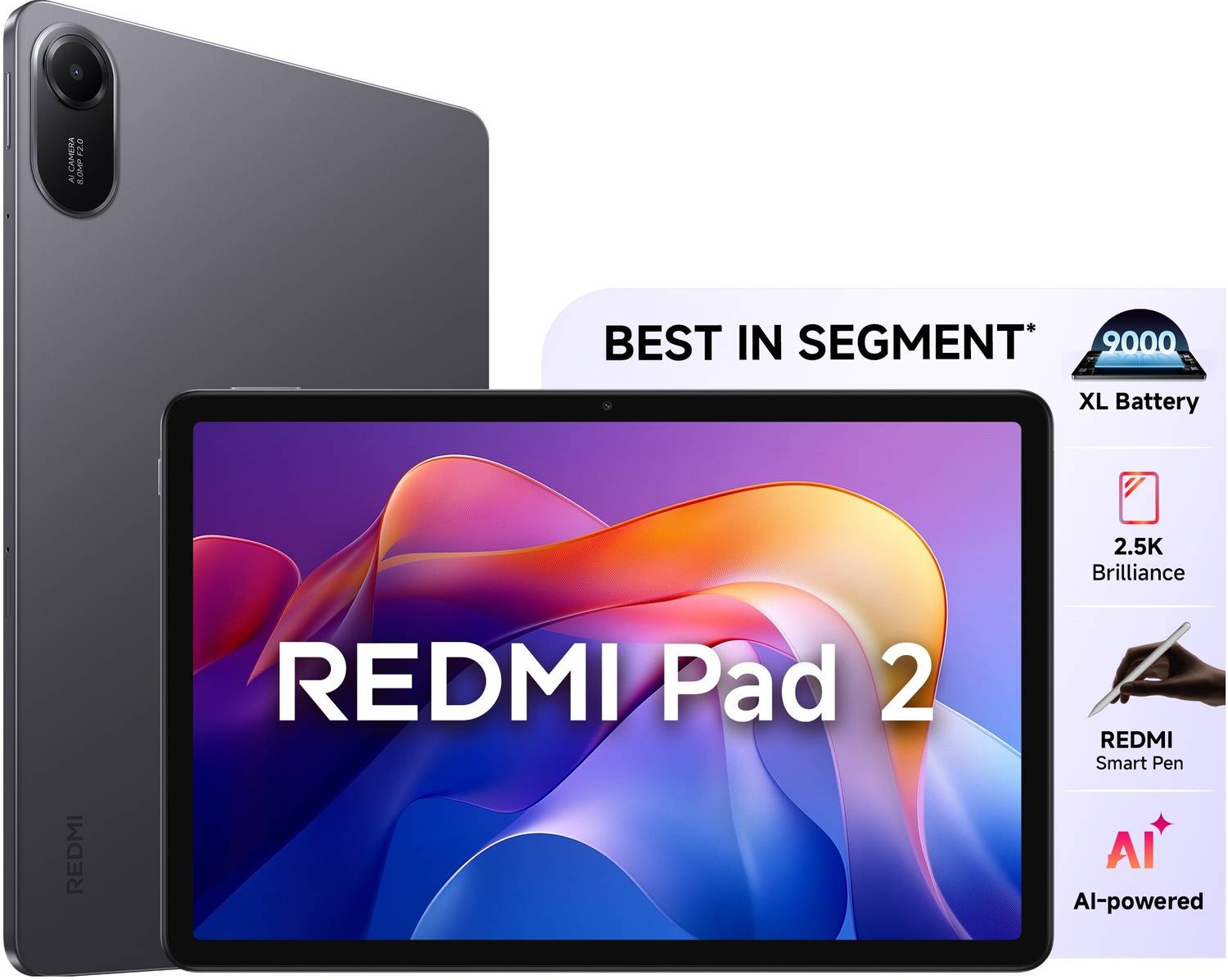 Redmi Pad 2 4GB 128GB 11 inch Wi-Fi Tablet - Image 1