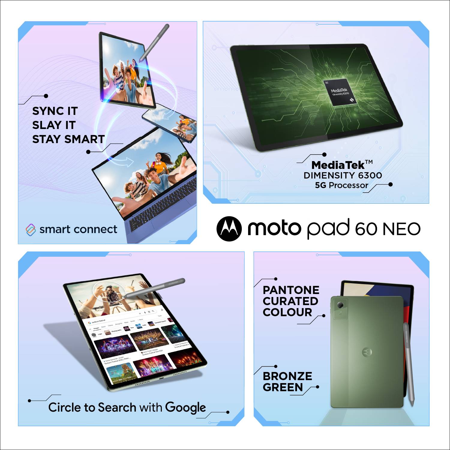 Motorola Pad 60 Neo 11 inch 4GB RAM 128GB ROM Bronze 6300 Tablets - Image 3