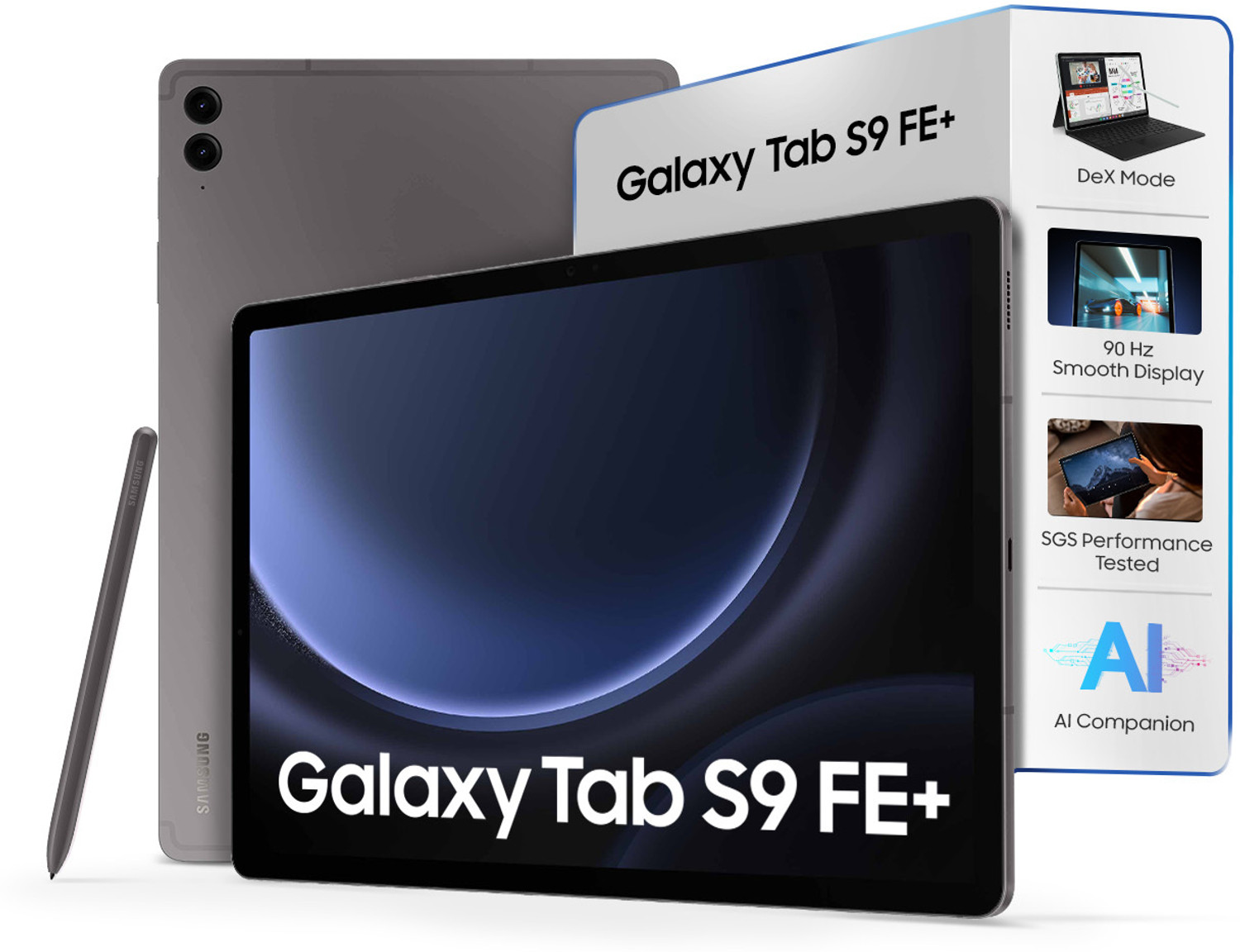 Image of Samsung Galaxy Tab S9 FE+ 8 GB RAM 128 GB ROM 12.4 Inch with Wi-Fi Only Exynos 1380 Tablet (Gray)