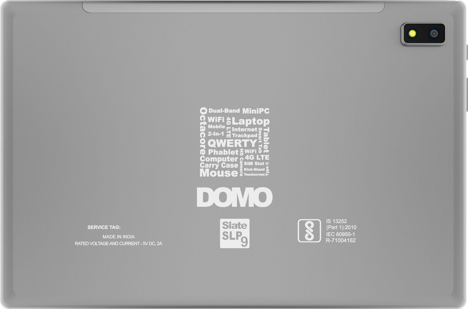 Image of DOMO Tab SLP9 6765 OS13 4 GB RAM 64 GB ROM 10.1 inch with 4G MTK 6765 (Helio P35) 64-bit Octa-core @ 2.3GHz ARM Cortex-A53 Tablet (Grey)