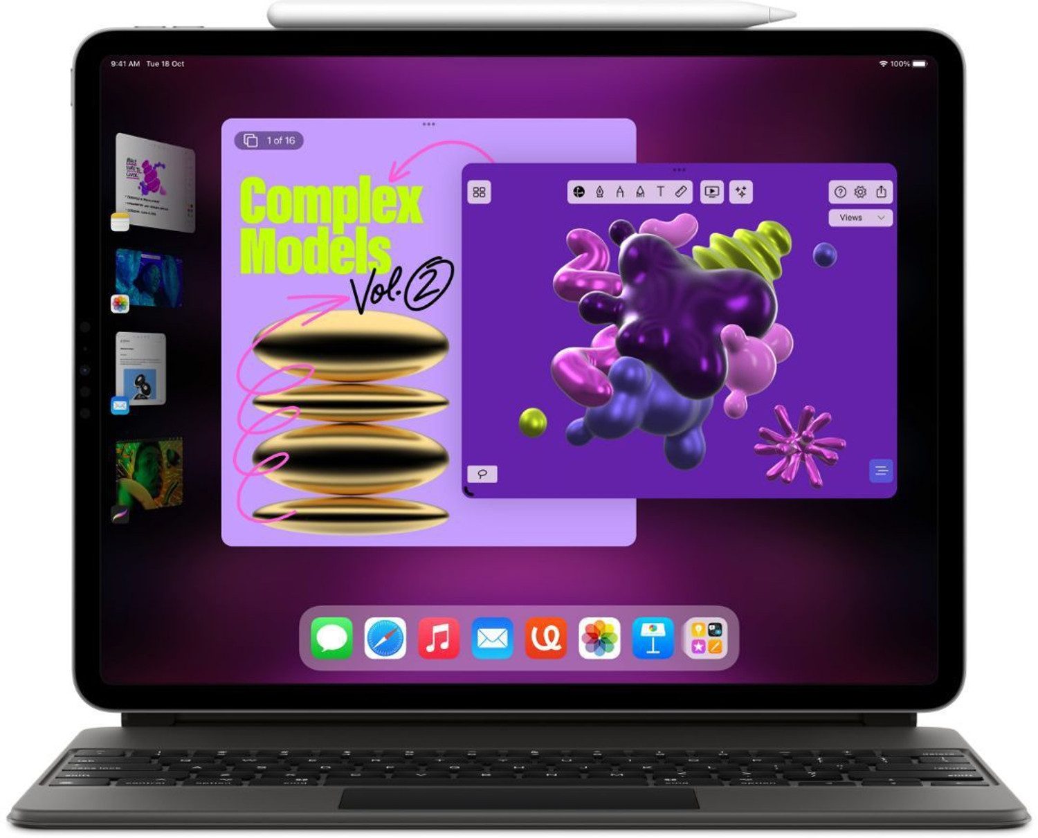 Image of Apple 2022 iPad Pro (6th Gen) 2 TB ROM 12.9 inch with Wi-Fi+5G Apple M2 chip (Silver)
