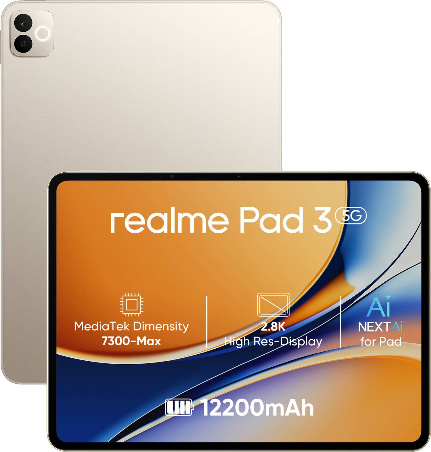 realme Pad 3 with biggest battery in segment 8 GB RAM 128 GB ROM
