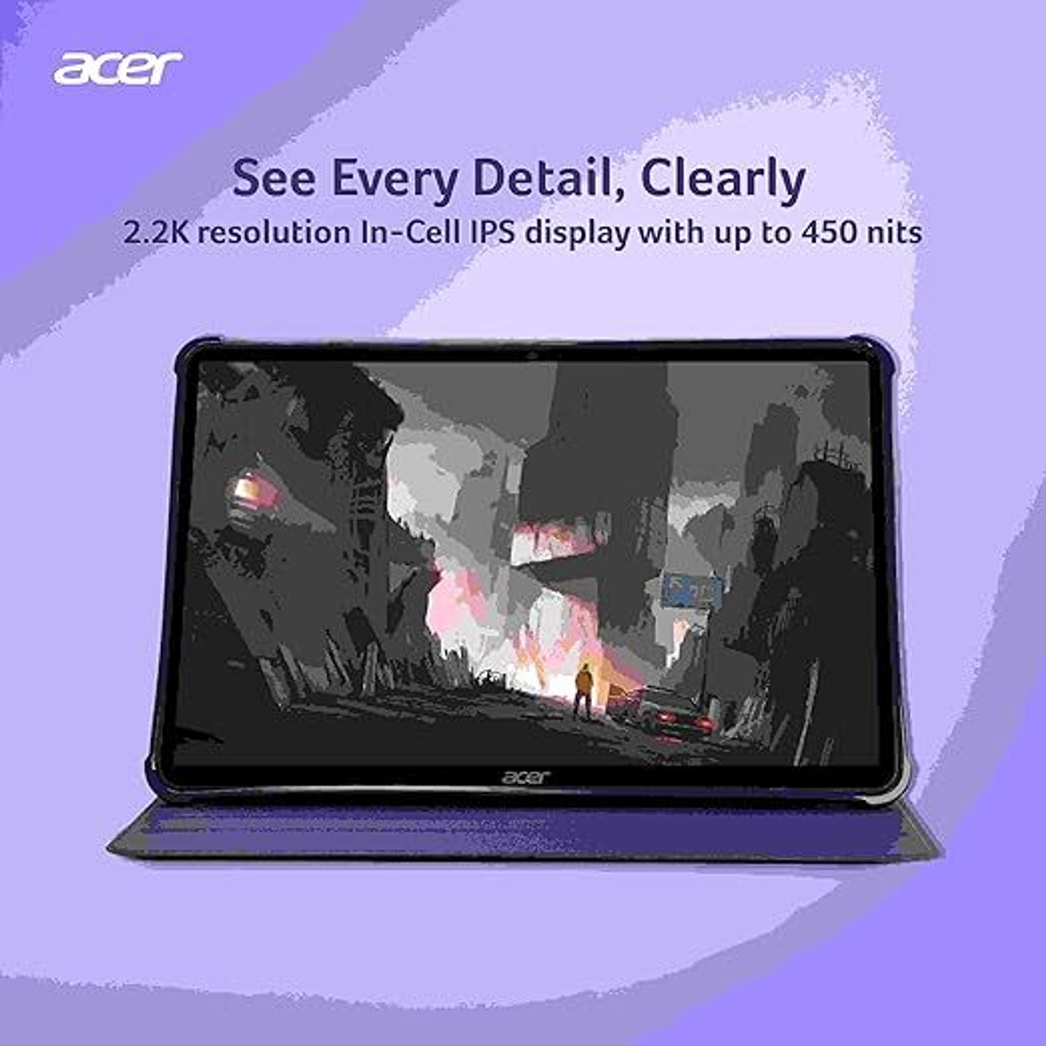Image of Acer Iconia Tab 8 GB RAM 256 GB ROM 11.45 inch with Wi-Fi+4G MediaTek G99- 8781 Tablet (Blue)