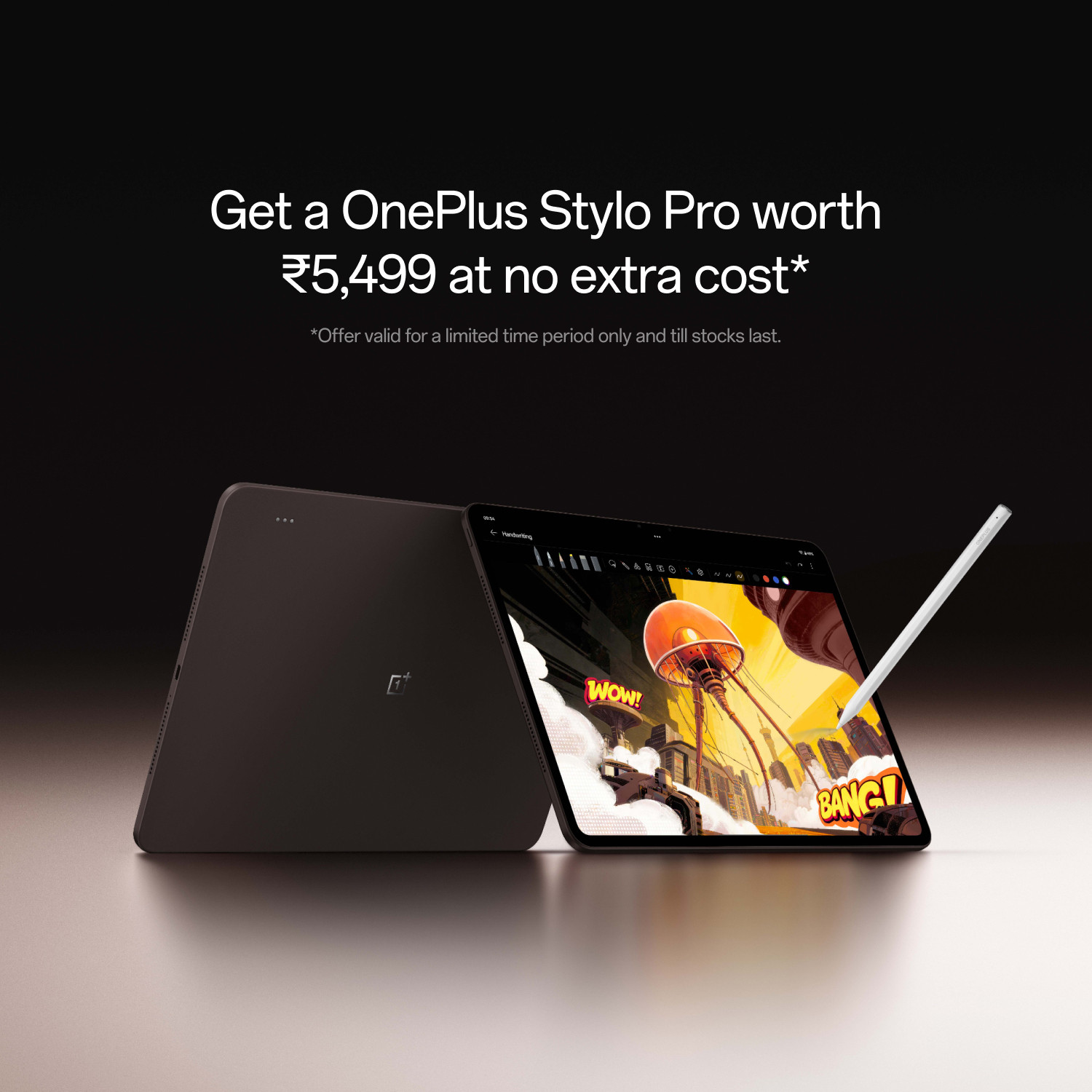 Image of OnePlus Pad 4 12 GB RAM 512 GB ROM 13.2 inch with Wi-Fi Only Snapdragon 8 Elite Gen 5 Tablet (Dune Glow)