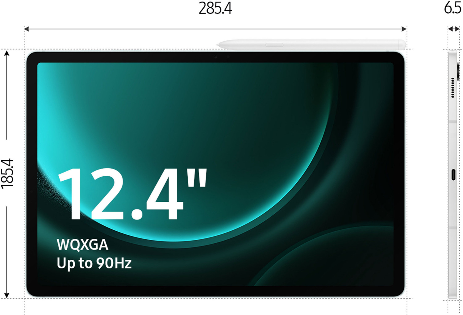Image of Samsung Galaxy Tab S9 FE+ 12 GB RAM 256 GB ROM 12.4 Inch with Wi-Fi Only Exynos 1380 Tablet (Lavender)