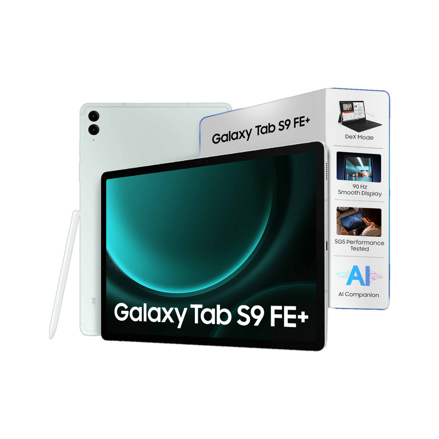 Samsung Galaxy Tab S9 FE+ 8 GB RAM 128 GB ROM 12.4 Inch with Wi-Fi Only Gaming Exynos 1380 Tablet (Mint)