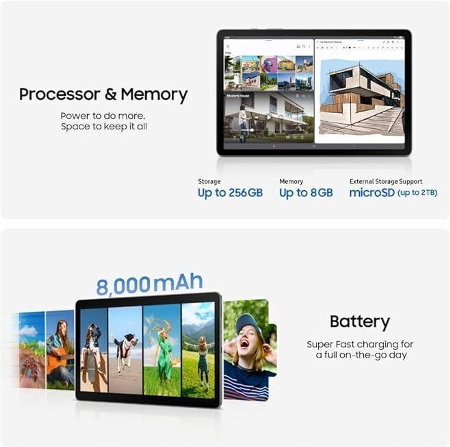 Samsung Galaxy Tab S10 Lite 6 GB 128 GB 10.9 inch Wi-Fi Tablet (Grey) - Image 4