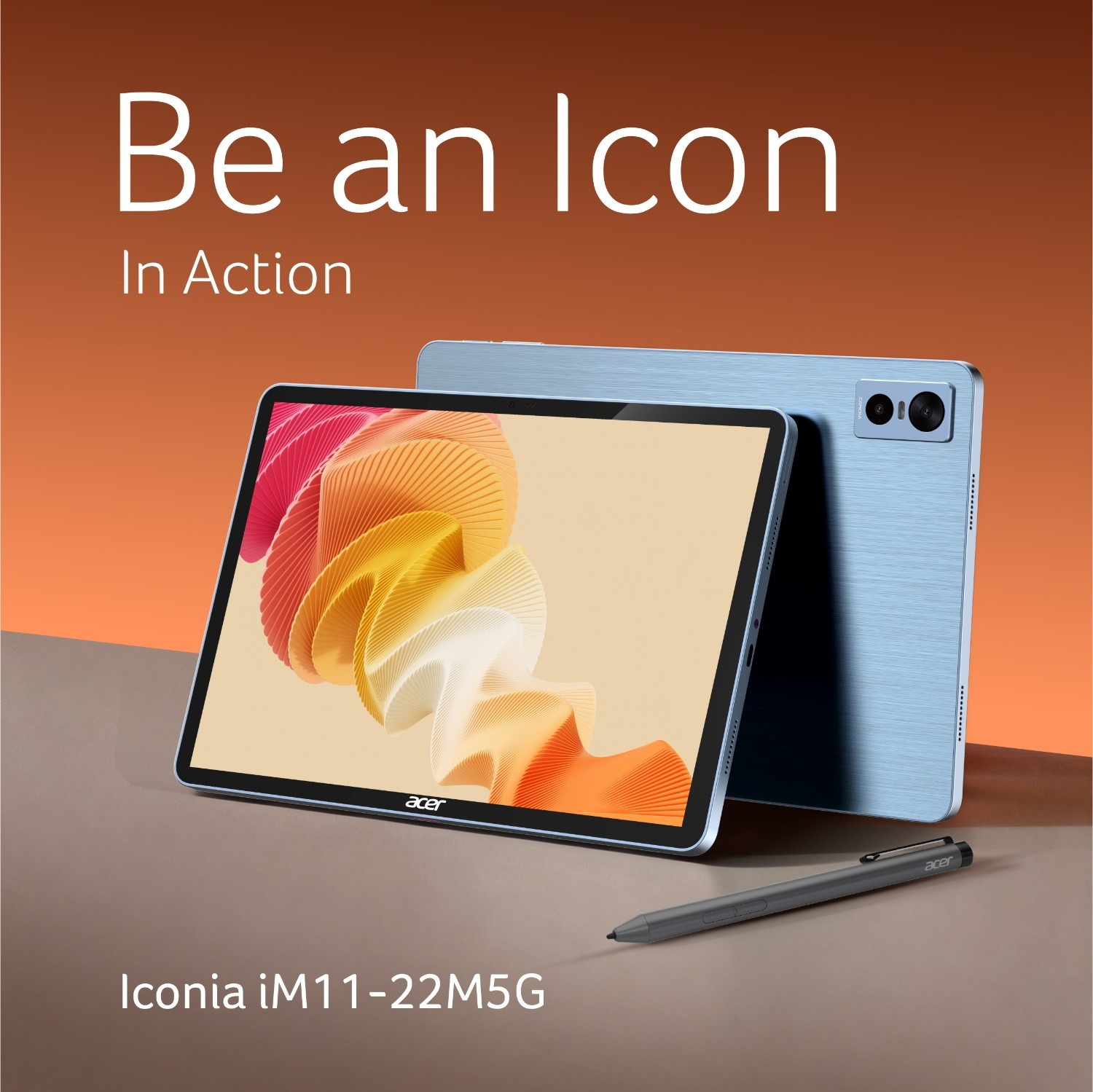 Image of Acer Iconia iM11-22M5G with Stylus 8 GB RAM 128 GB ROM 11.45 inch with Wi-Fi+5G MediaTek 8791 CPU - Octa core Up to 2.4 Ghz Tablet (Blue)