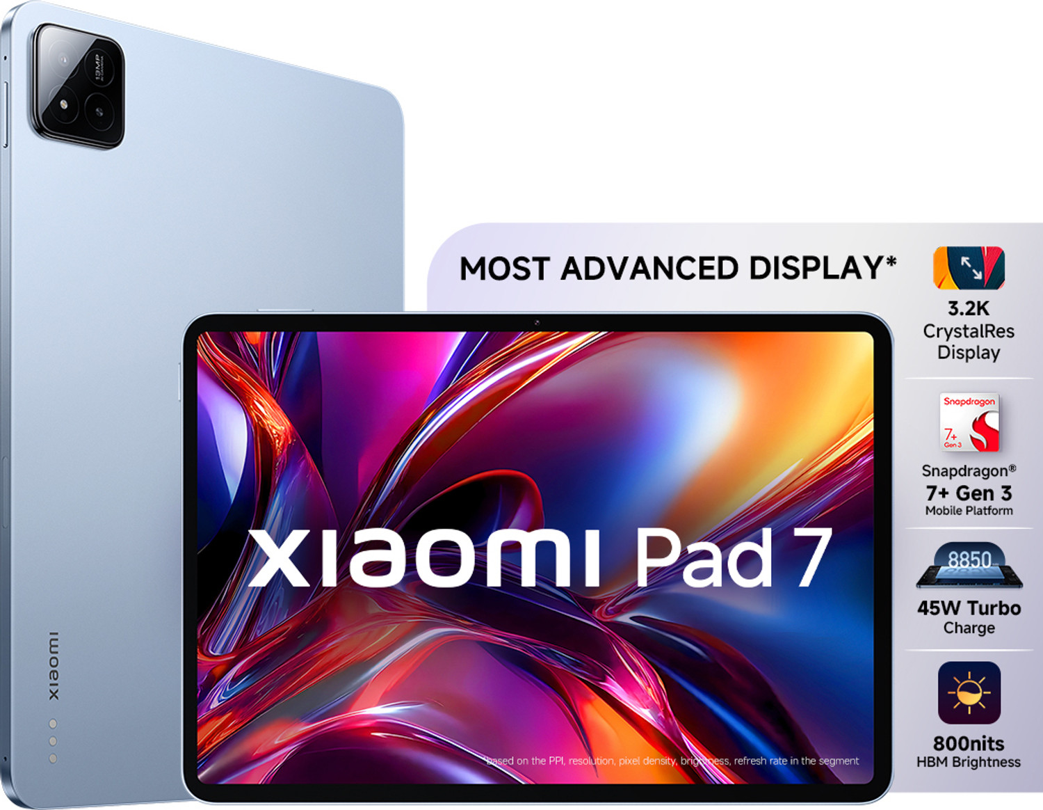 Image of Xiaomi Pad 7 12 GB RAM 256 GB ROM 11.17 inch with Wi-Fi Only Gaming Qualcomm Snapdragon 7+ Gen 3 Tablet (Mirage Purple)