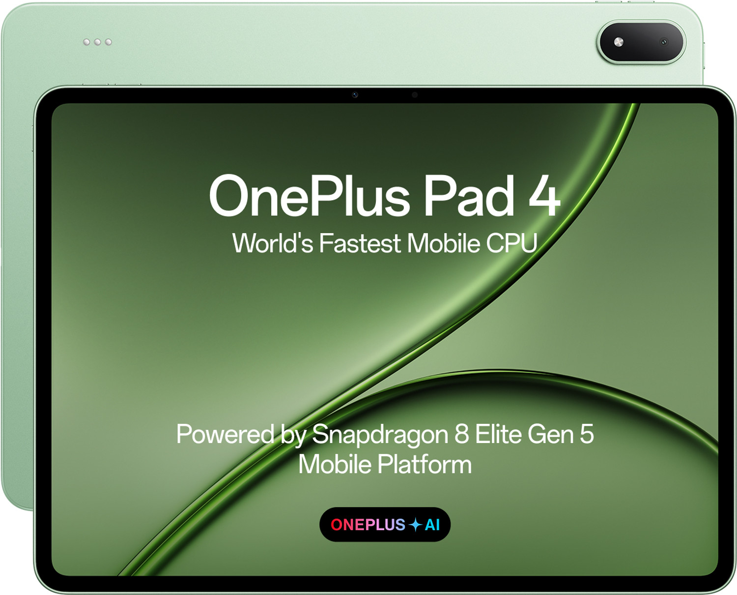 Image of OnePlus Pad 4 12 GB RAM 512 GB ROM 13.2 inch with Wi-Fi Only Snapdragon 8 Elite Gen 5 Tablet (Sage Mist)