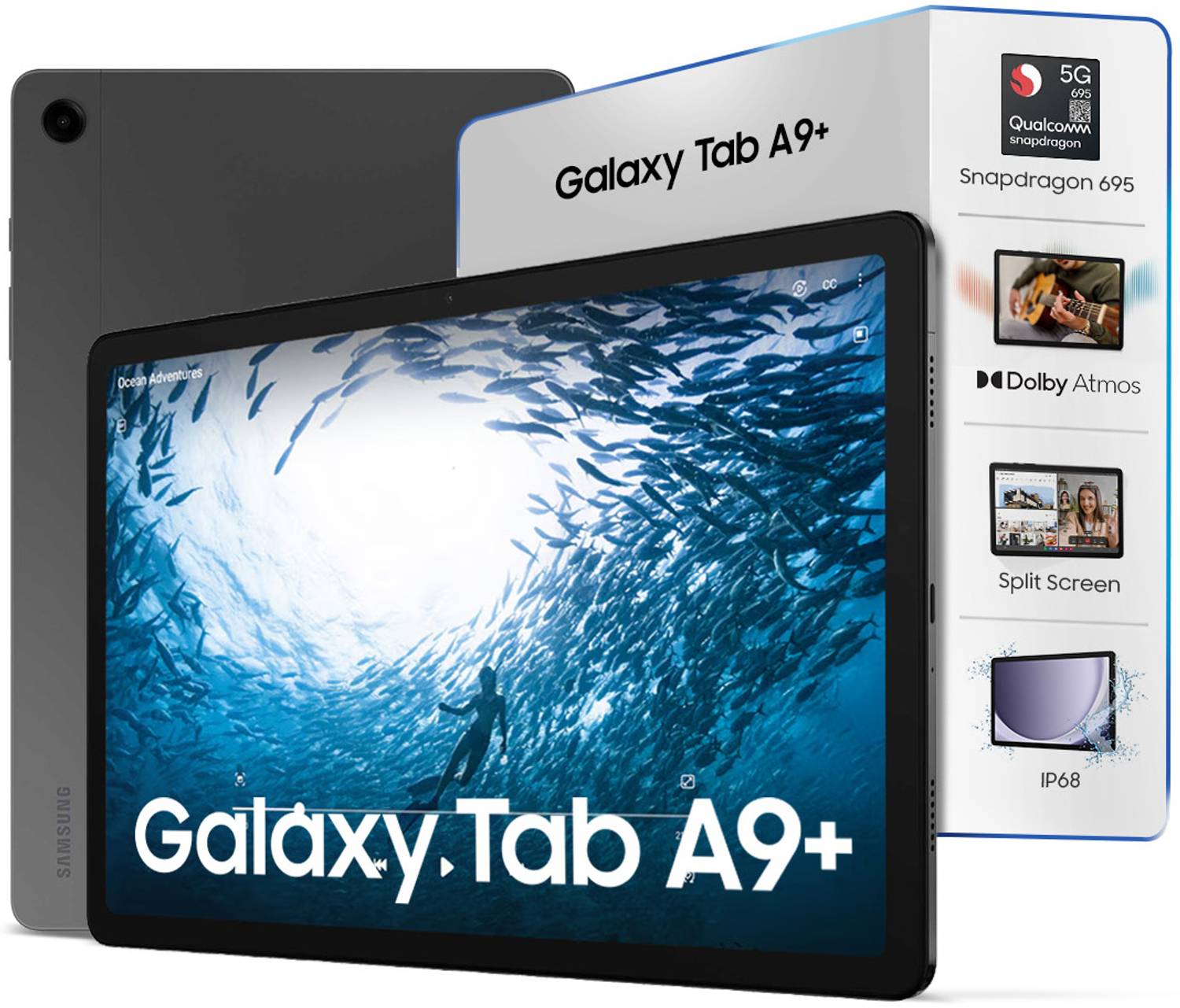 Galaxy Tab A9+(Wi-Fiモデル)　グラファイト Samsung Galaxy Tab A9+ 4 GB RAM 64 GB ROM 11.0 inch with Wi-Fi