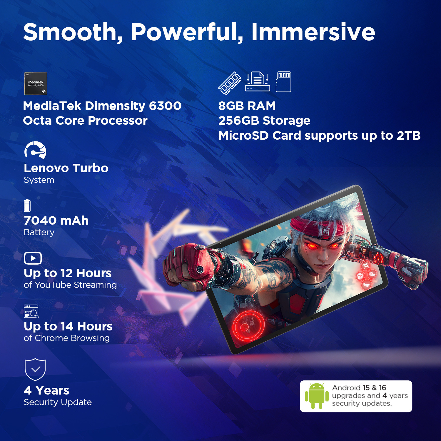 Image of Lenovo Idea Tab FIFA Edition 8 GB RAM 256 GB ROM 11 inch with Wi-Fi+5G Tablet (Luna Grey)