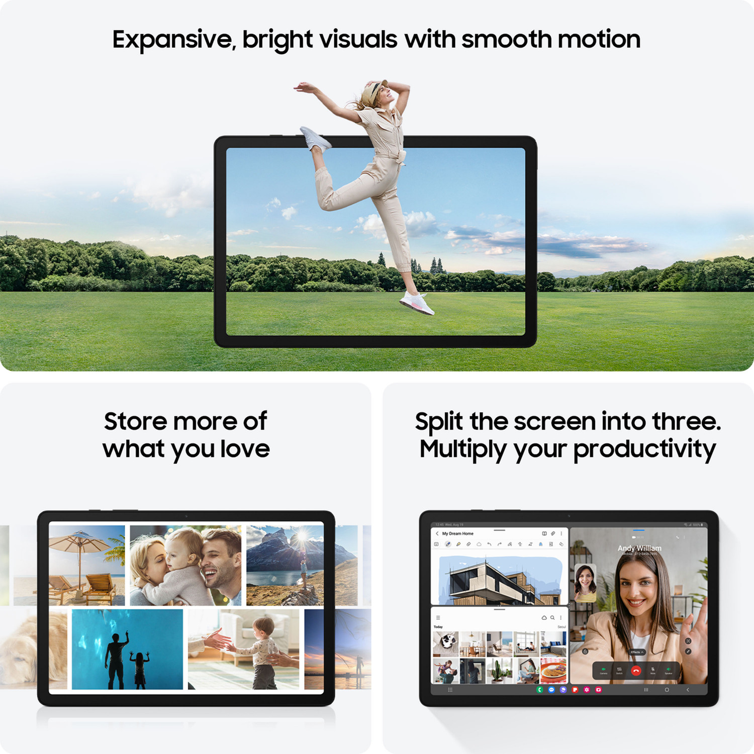Image of Samsung Galaxy Tab A9 4 GB RAM 64 GB ROM 8.7 Inch with 4G MediaTek MT8781 (G99) Tablet (Graphite)
