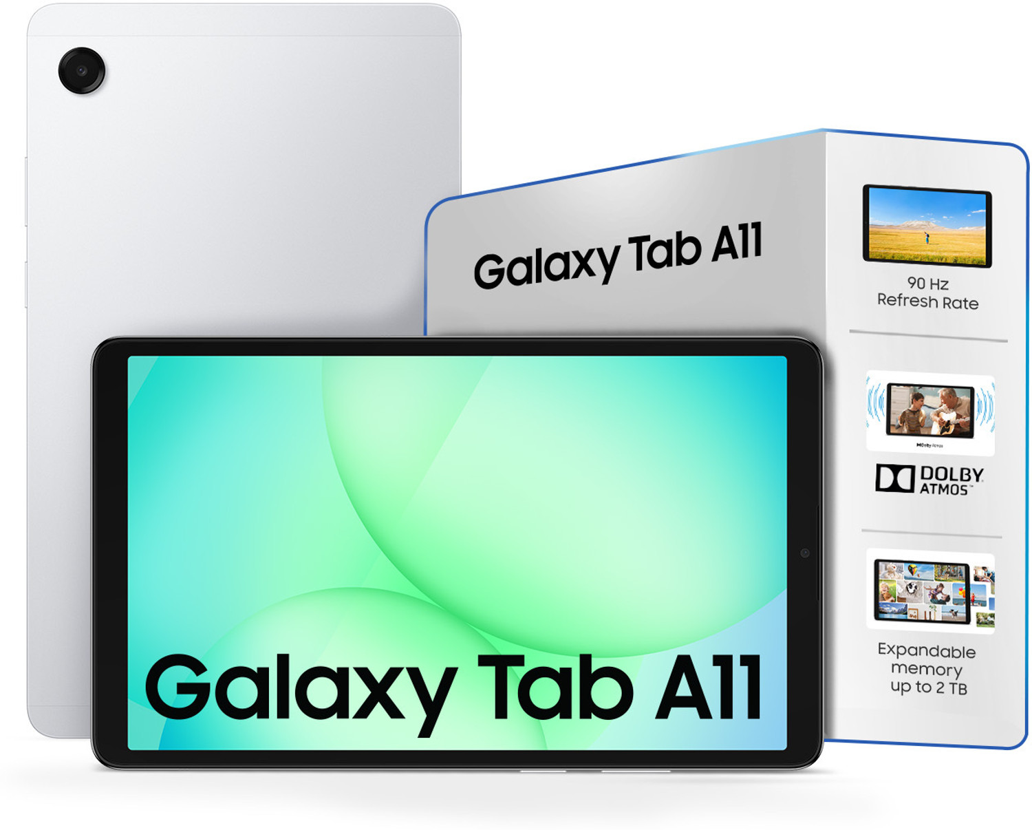Image of Samsung Galaxy Tab A11 8 GB RAM 128 GB ROM 8.7 inch with Wi-Fi Only Gaming MediaTek Helio G99 Tablet (Silver)