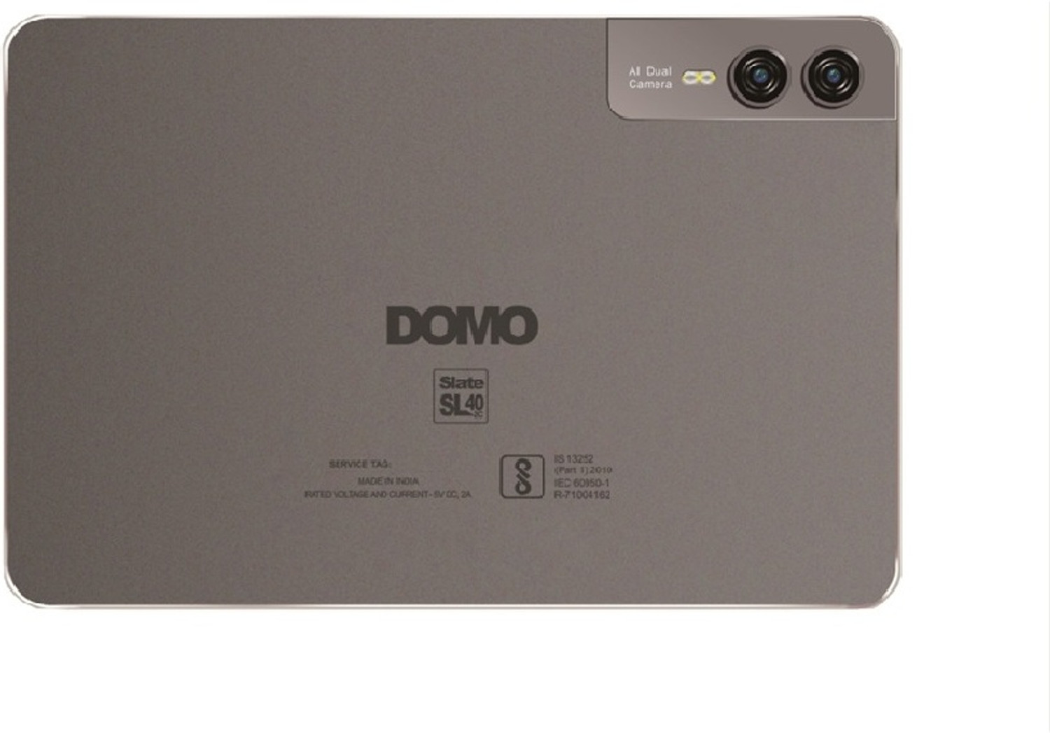 Image of DOMO SL40 2C 4 GB RAM 32 GB ROM 10.1 inch with 4G MTK 6750 A53 64 bit Octa Core Processor running @ 2.5GHz (1.5GHz QuadCore + 1GHz QuadCore) Tablet (Grey)