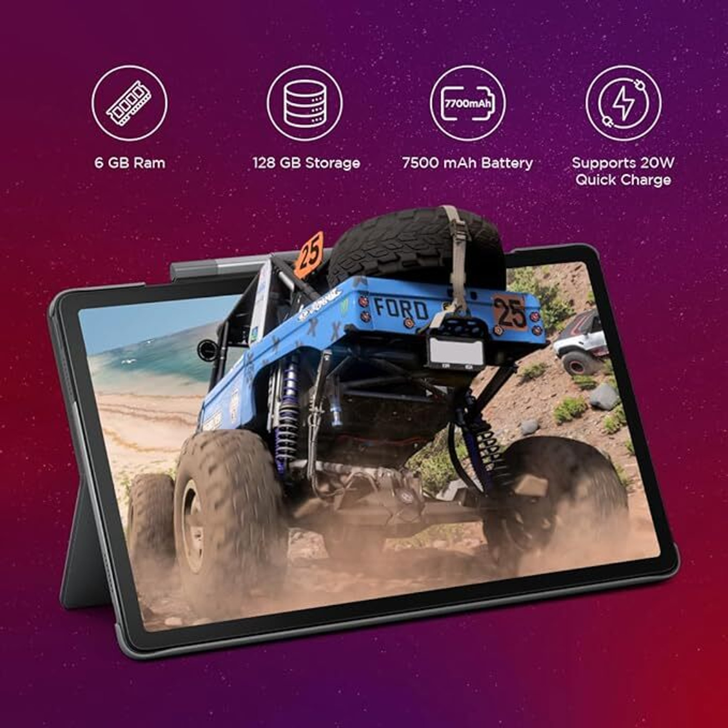 Image of Lenovo Tab P11 2nd Gen 6 GB RAM 128 GB ROM 11.5 inch with 4G MediaTek Helio G99 Tablet (Storm Grey)