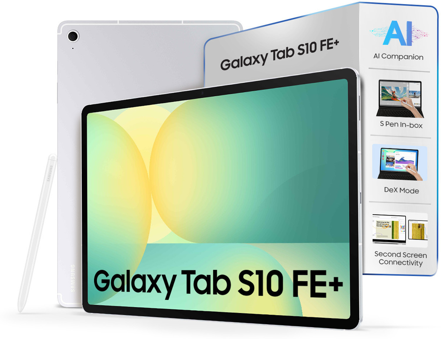 Image of Samsung Galaxy Tab S10 FE+ With S Pen 12 GB RAM 256 GB ROM 13.1 inch with Wi-Fi Only Gaming Exynos 1580 Tablet (Silver)
