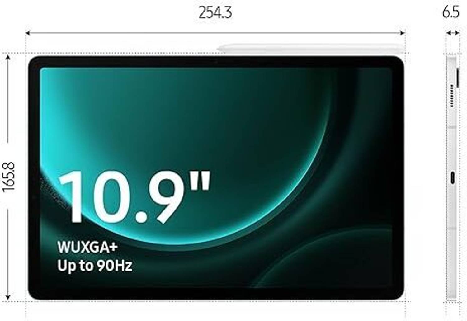 Samsung Galaxy Tab S9 FE 6GB 128GB 10.9 inch Wi-Fi 1380 Tablets - Image 3