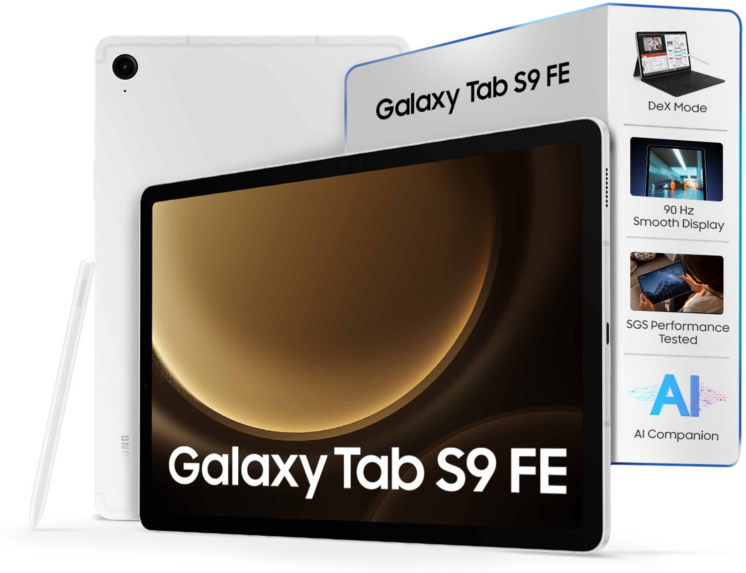 Image of Samsung Galaxy Tab S9 FE 6 GB RAM 128 GB ROM 10.9 inch with Wi-Fi Only Exynos 1380 Tablet (Silver)